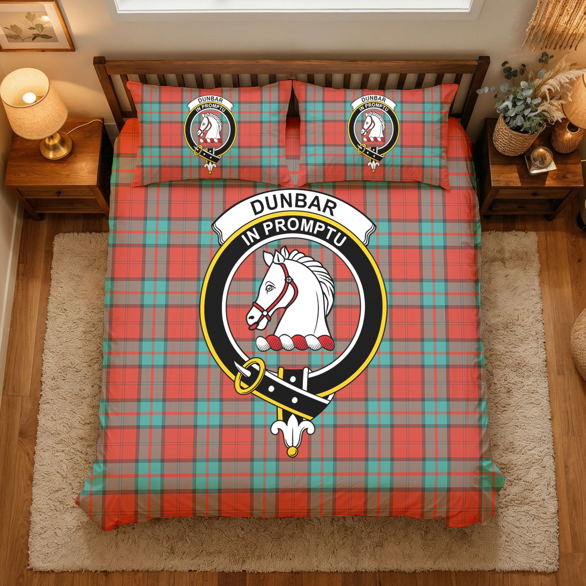 Dunbar Ancient Tartan Crest Bedding Set