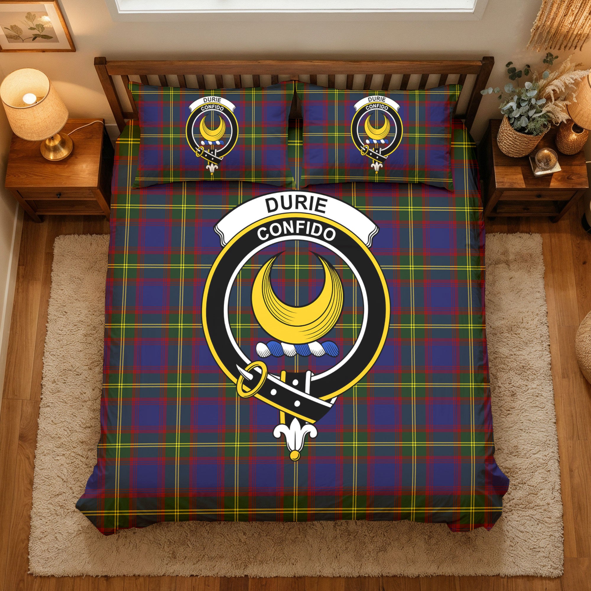 Durie Tartan Crest Bedding Set