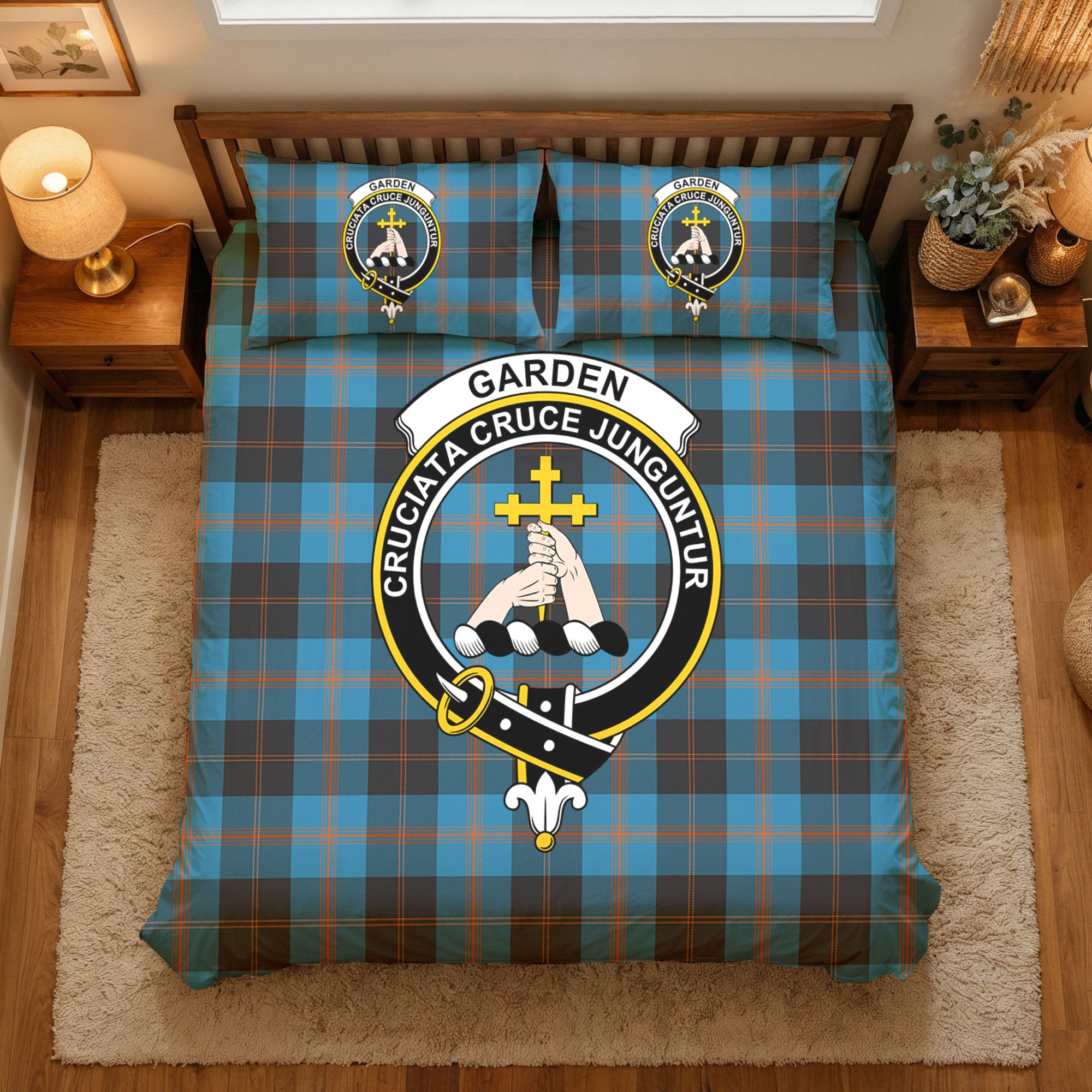 Garden Tartan Crest Bedding Set
