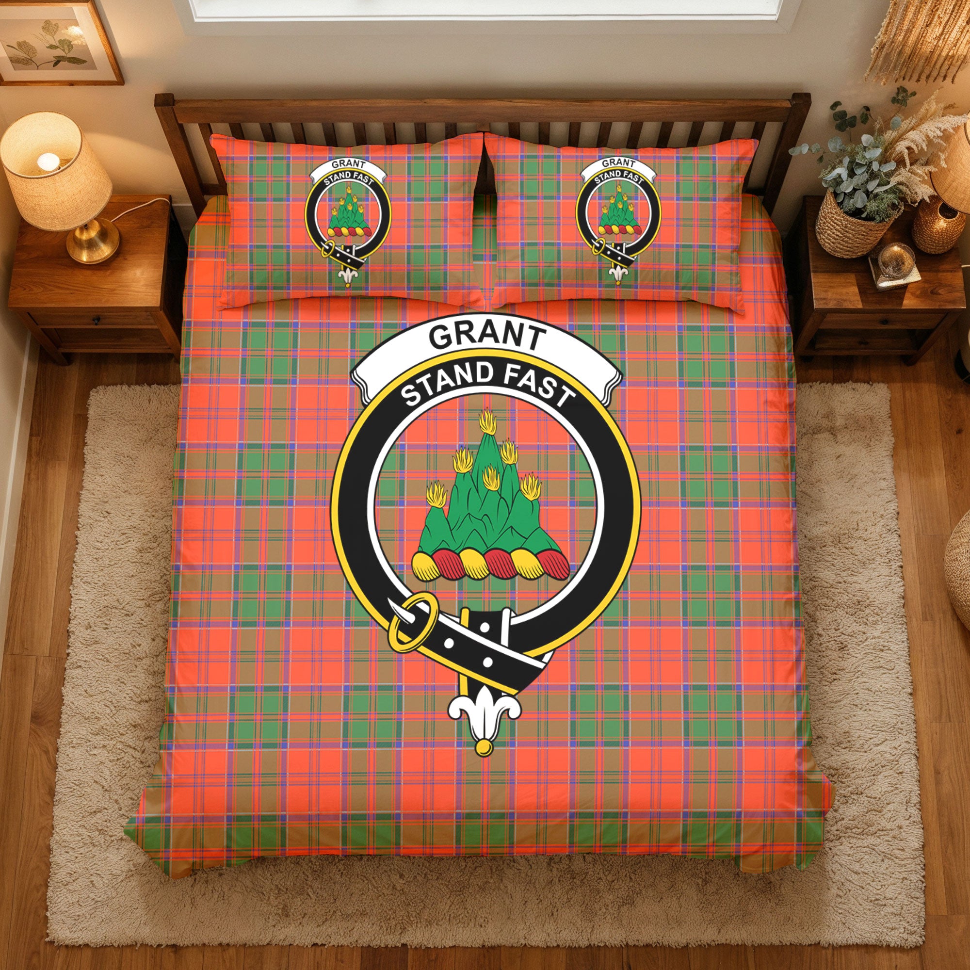 Grant Ancient Tartan Crest Bedding Set