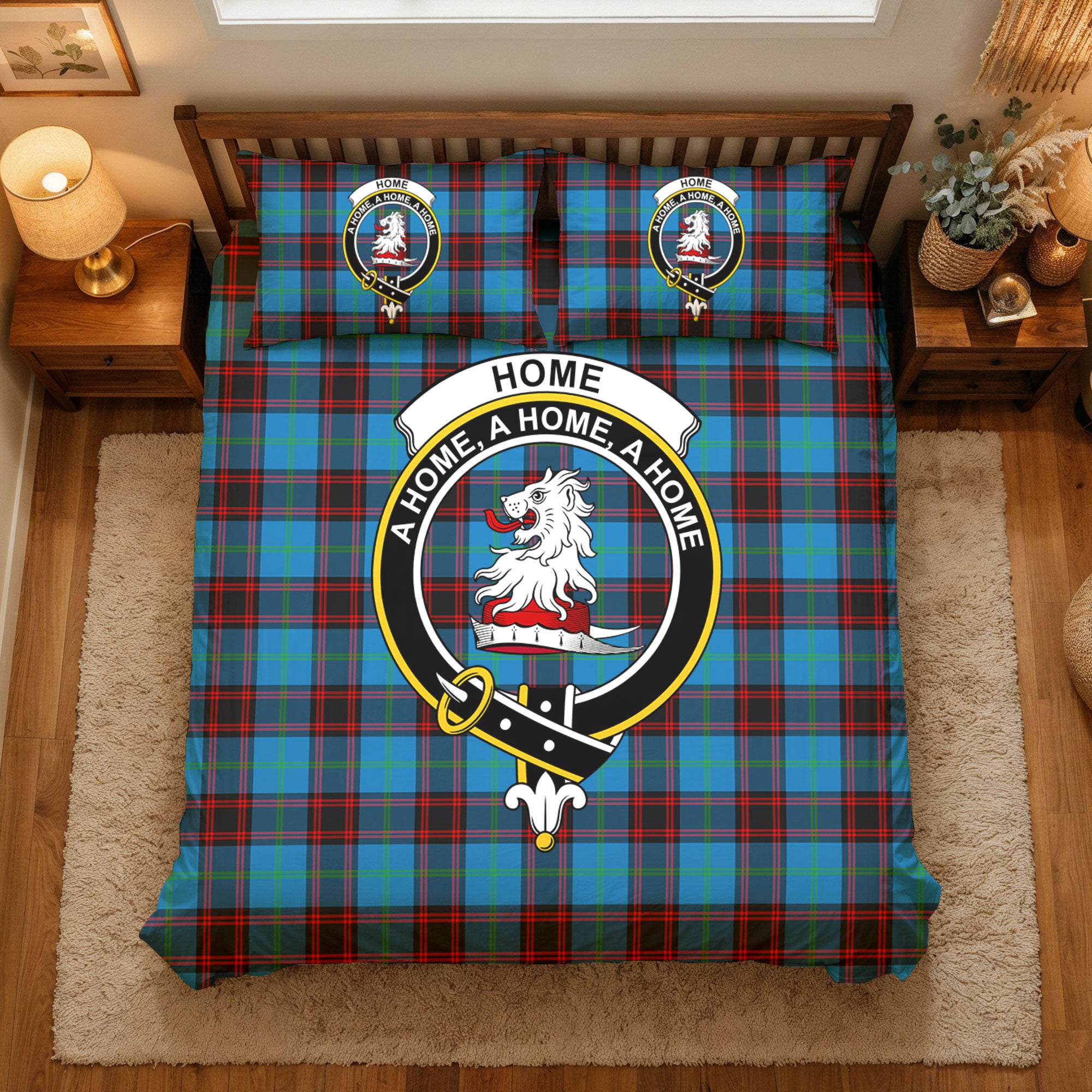 Home Ancient Tartan Crest Bedding Set