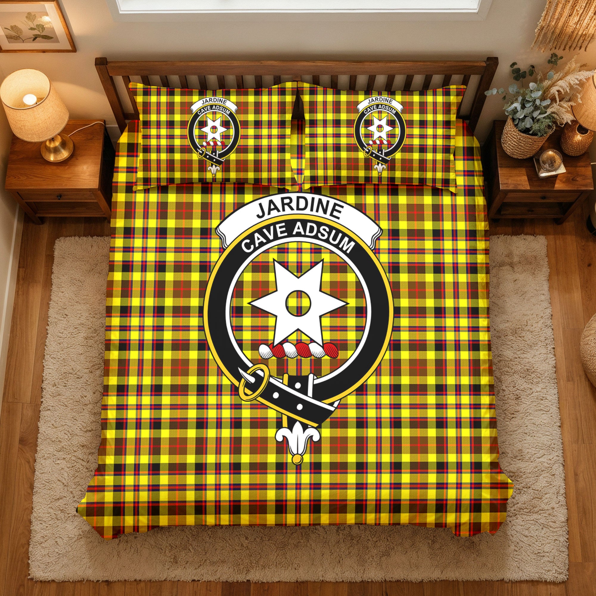 Jardine Tartan Crest Bedding Set