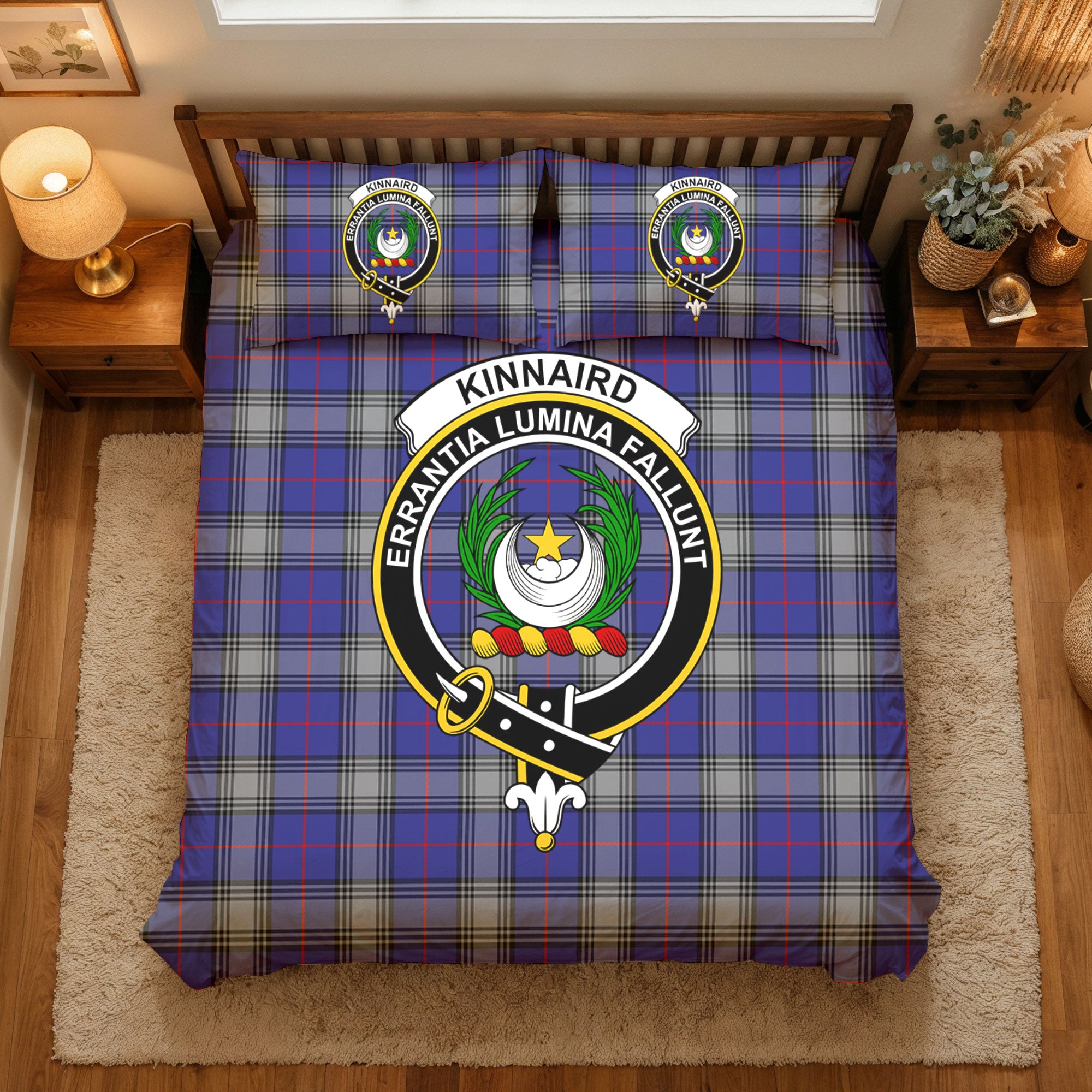 Kinnaird Tartan Crest Bedding Set