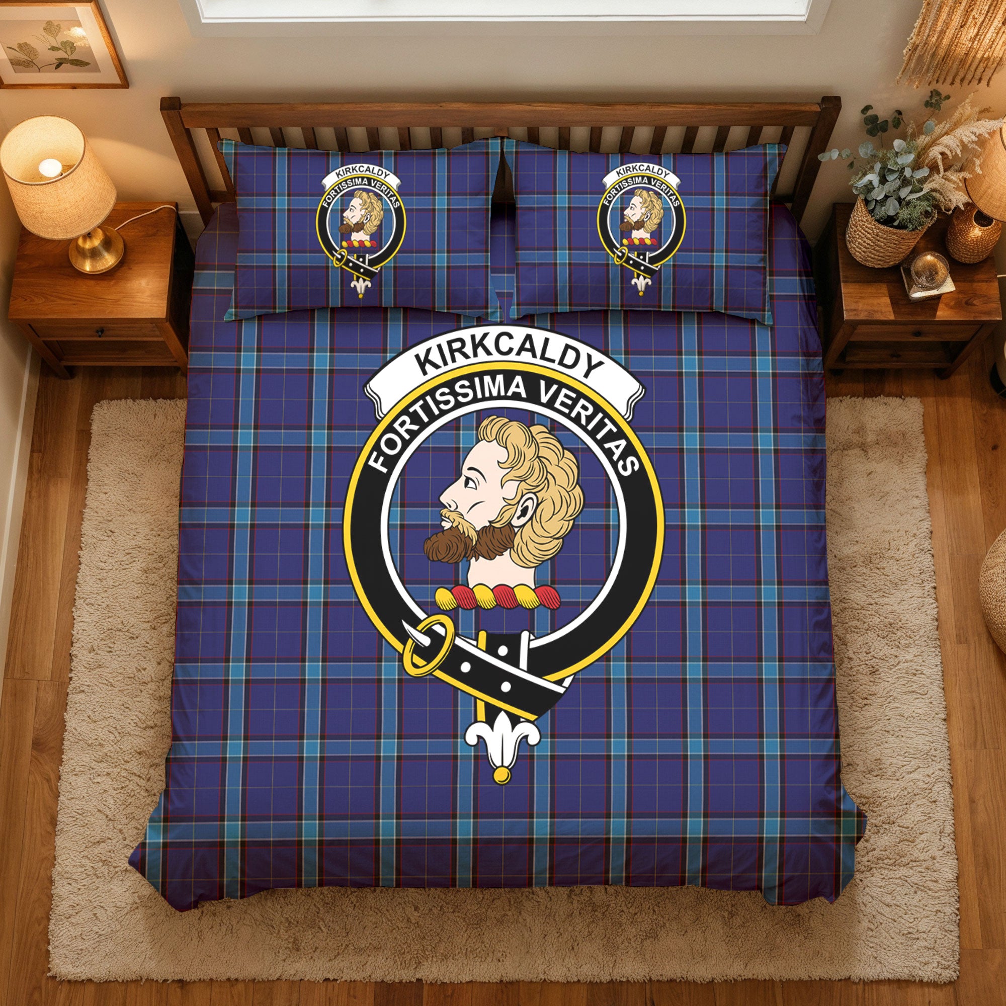 Kirkcaldy Tartan Crest Bedding Set