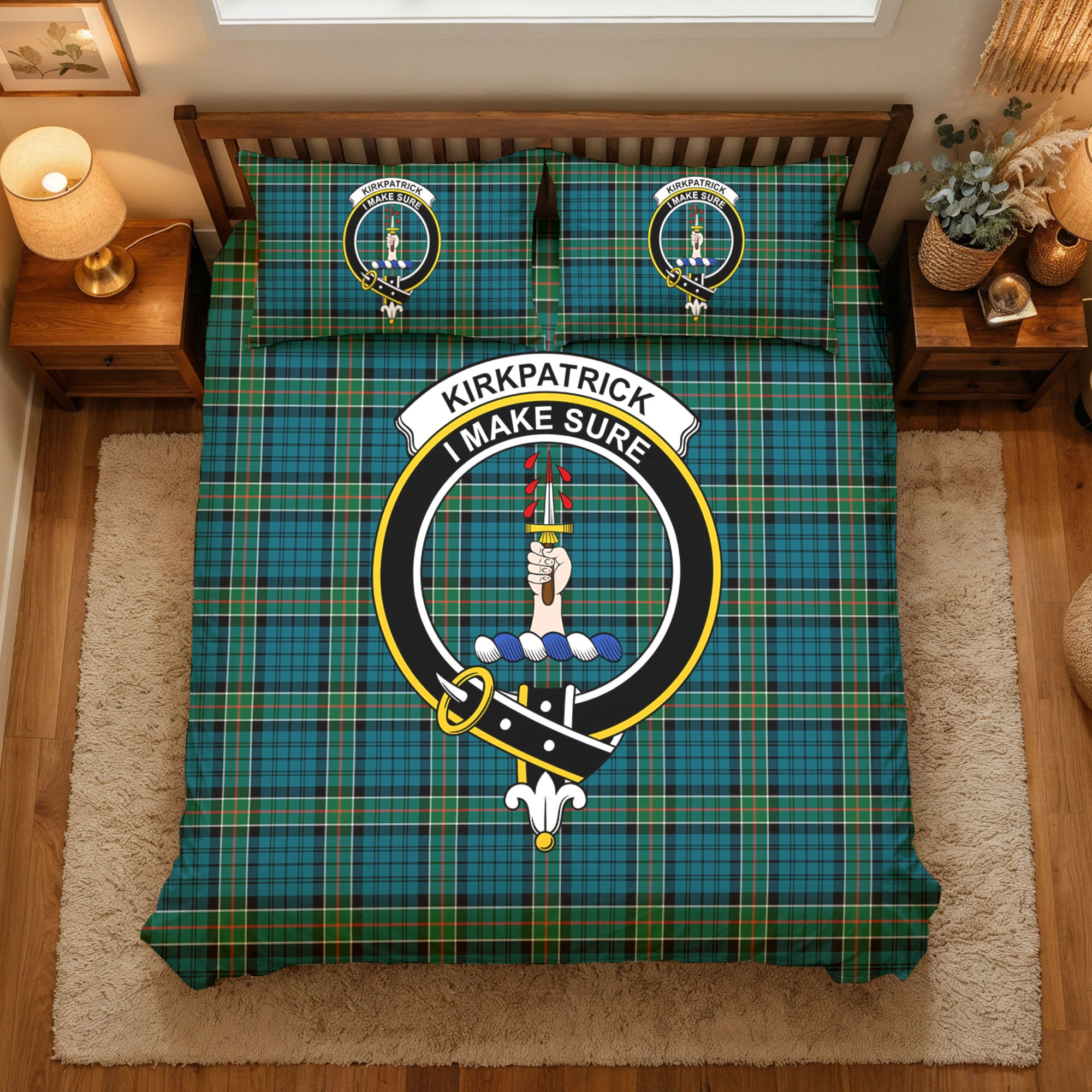 Kirkpatrick Ancient Tartan Crest Bedding Set