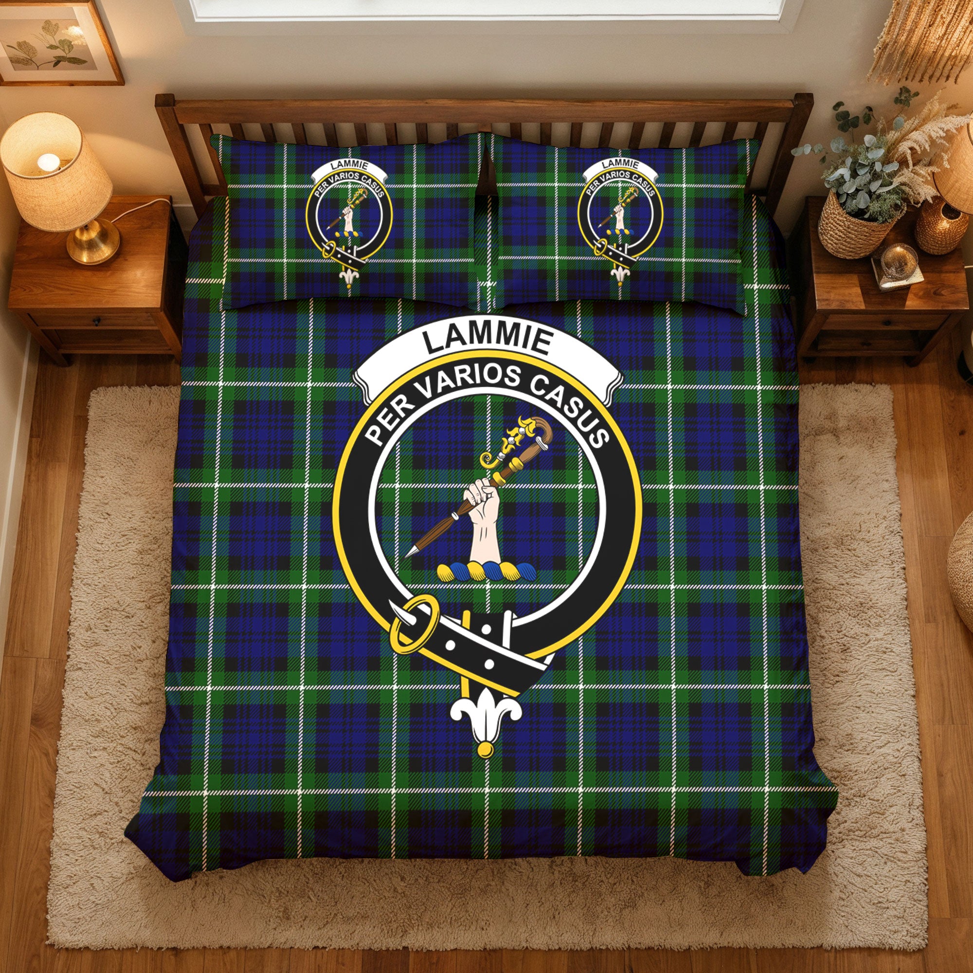 Lammie Tartan Crest Bedding Set