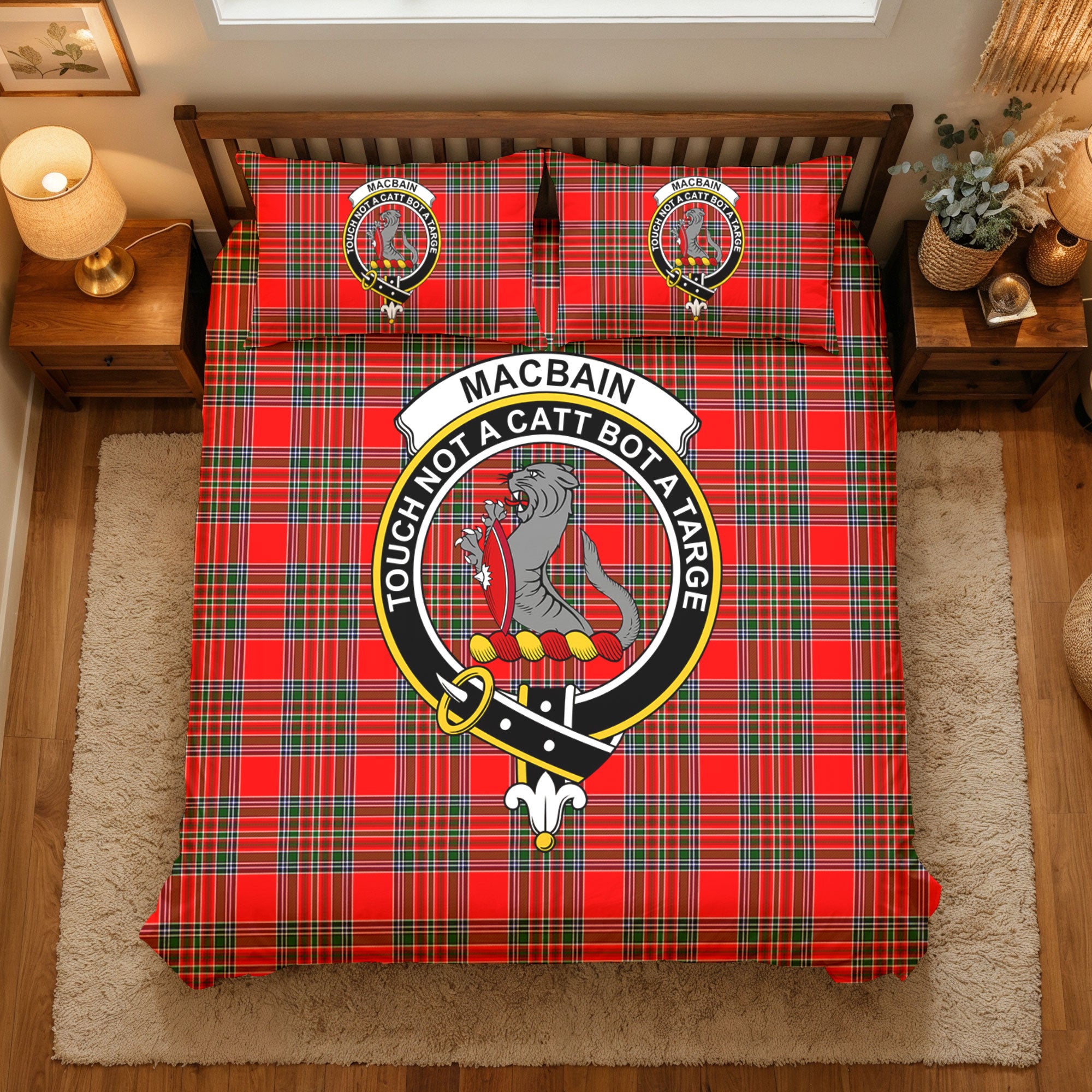MacBain Tartan Crest Bedding Set