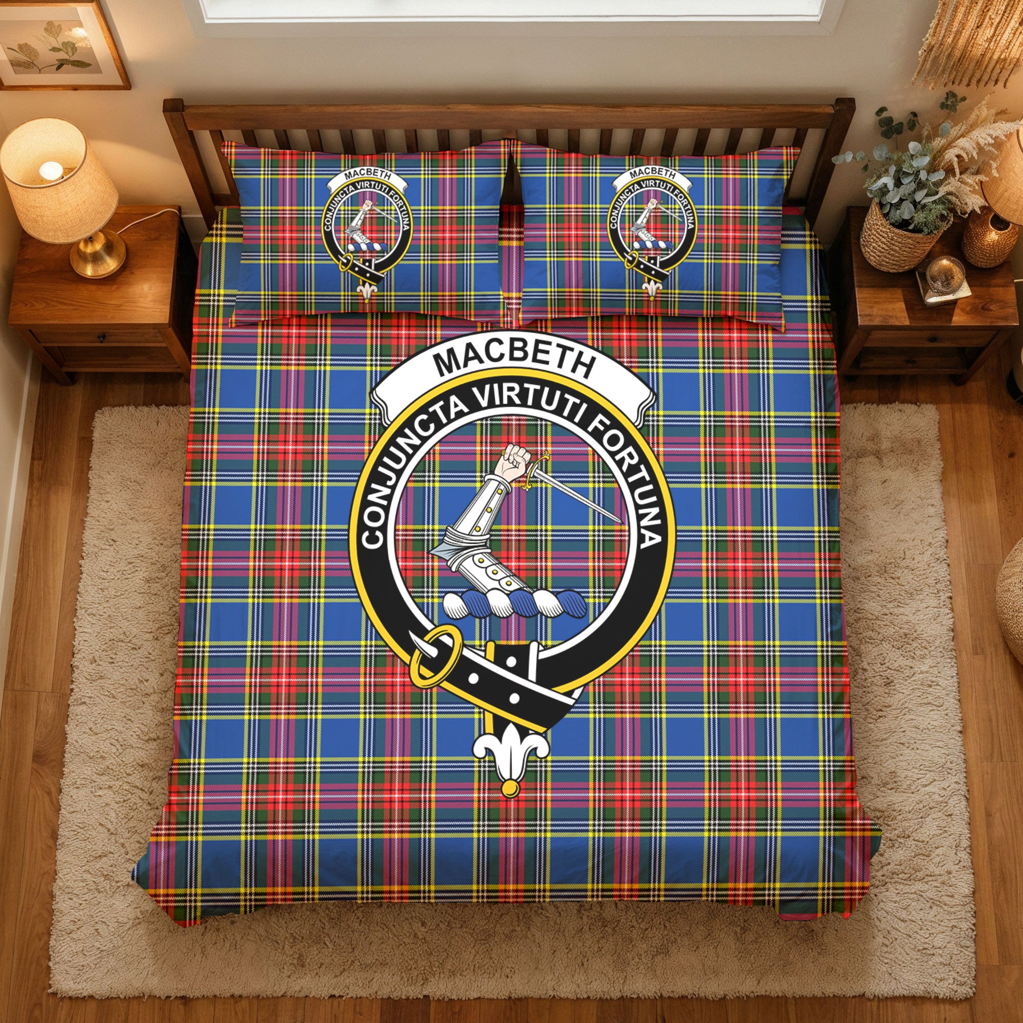 MacBeth Modern Tartan Crest Bedding Set