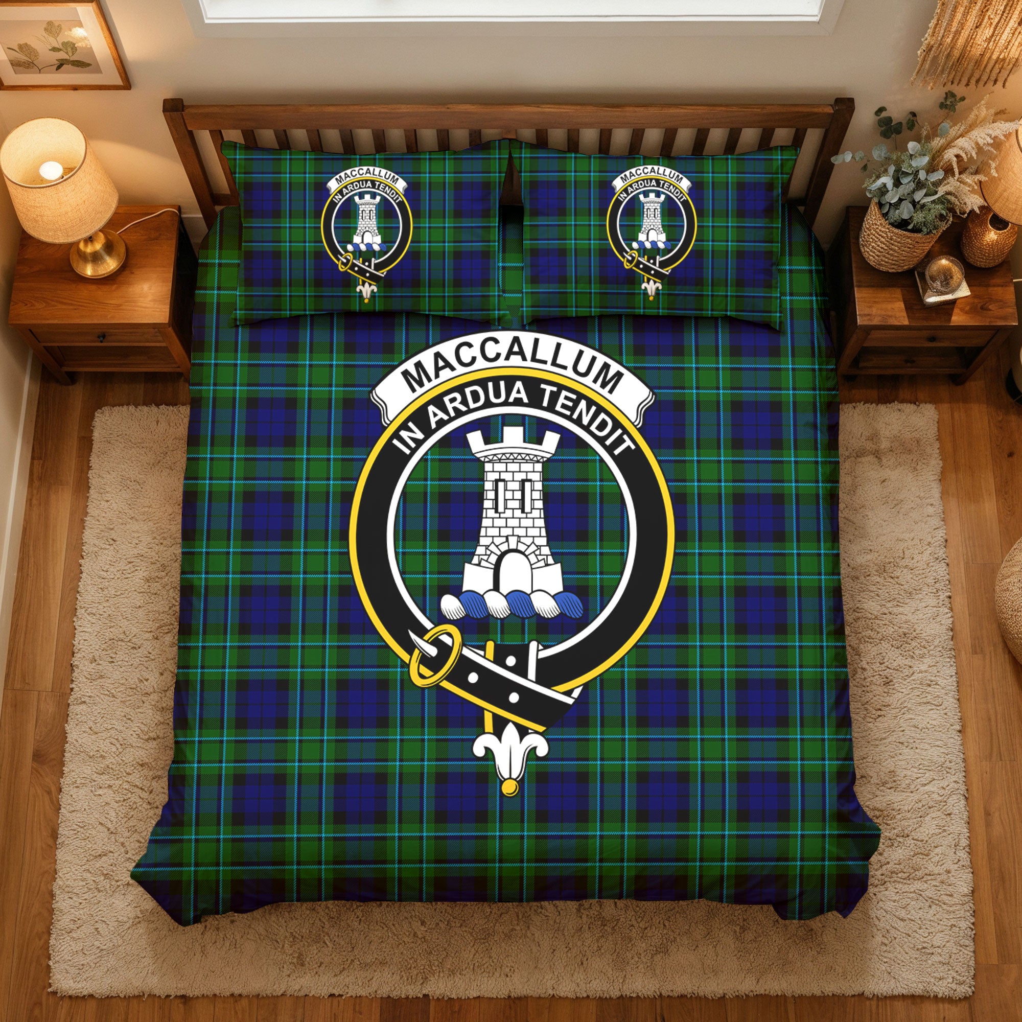 MacCallum Modern Tartan Crest Bedding Set