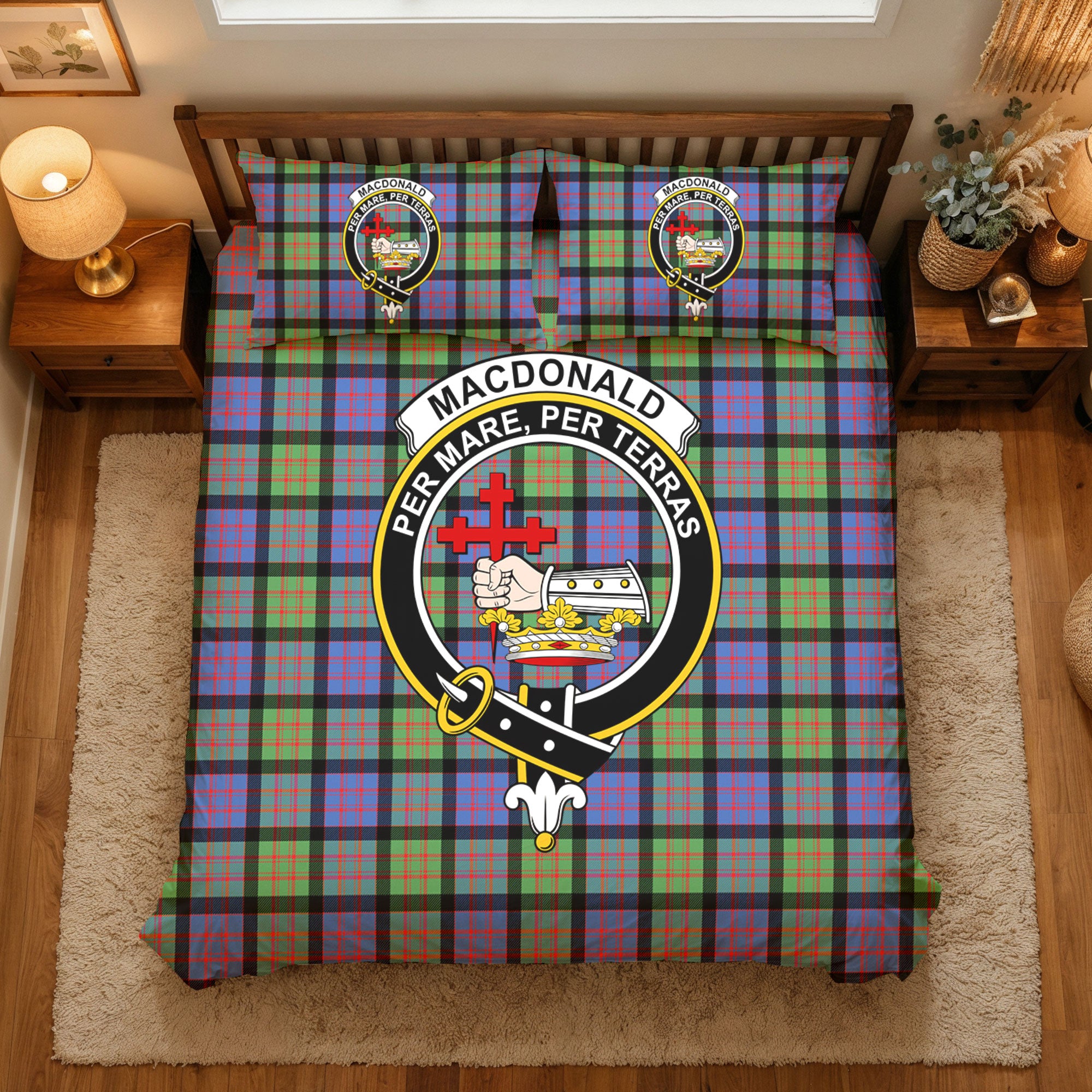 MacDonald Ancient Tartan Crest Bedding Set