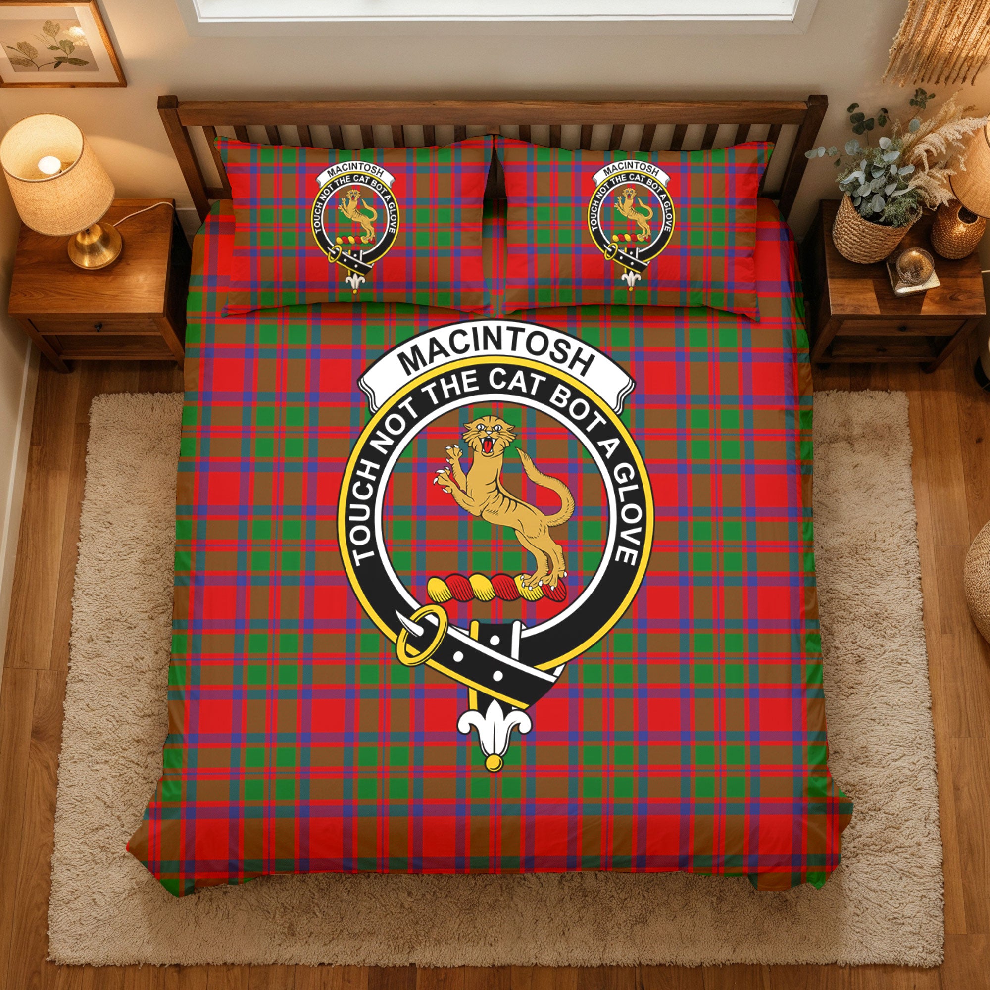 MacIntosh Modern Tartan Crest Bedding Set