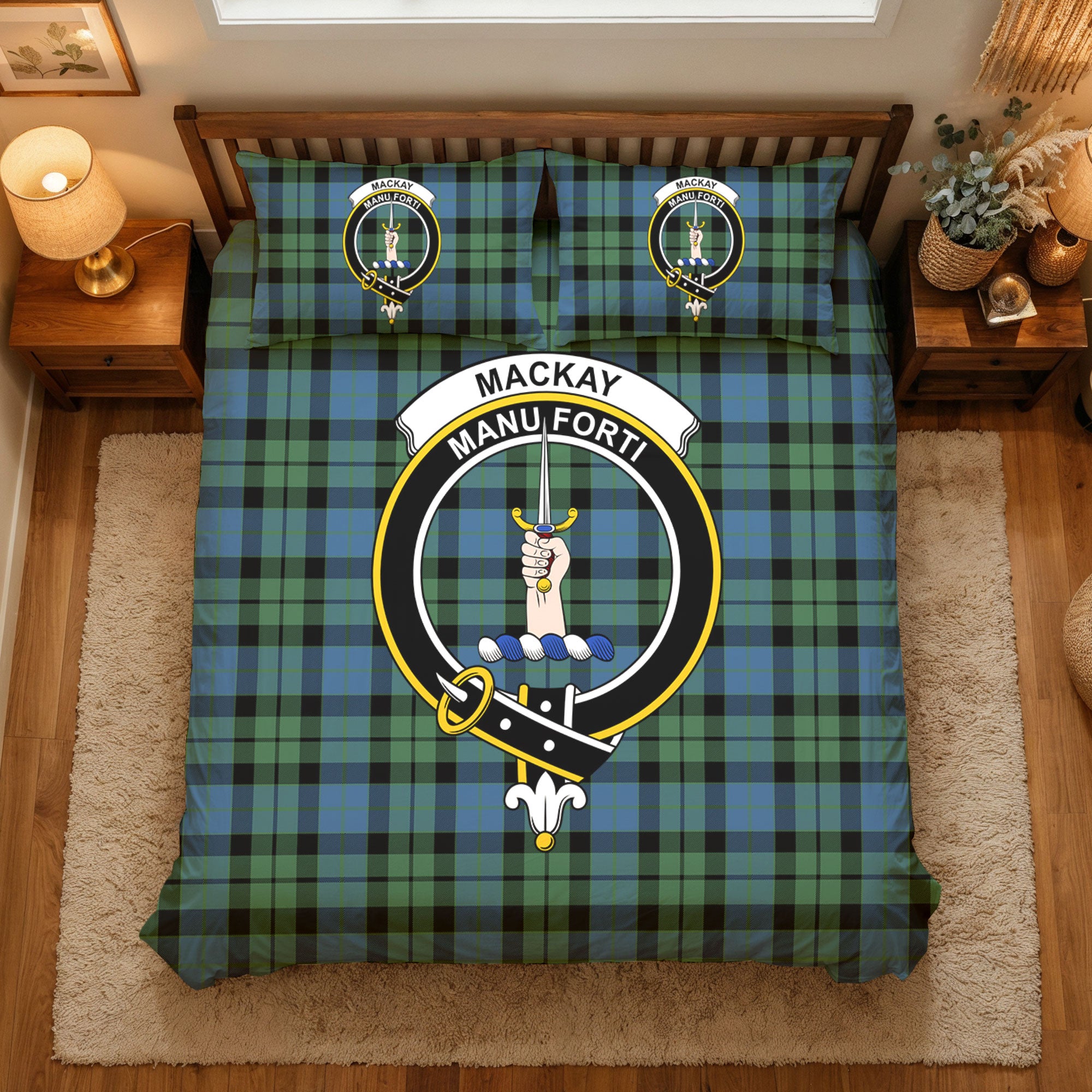 MacKay Ancient Tartan Crest Bedding Set