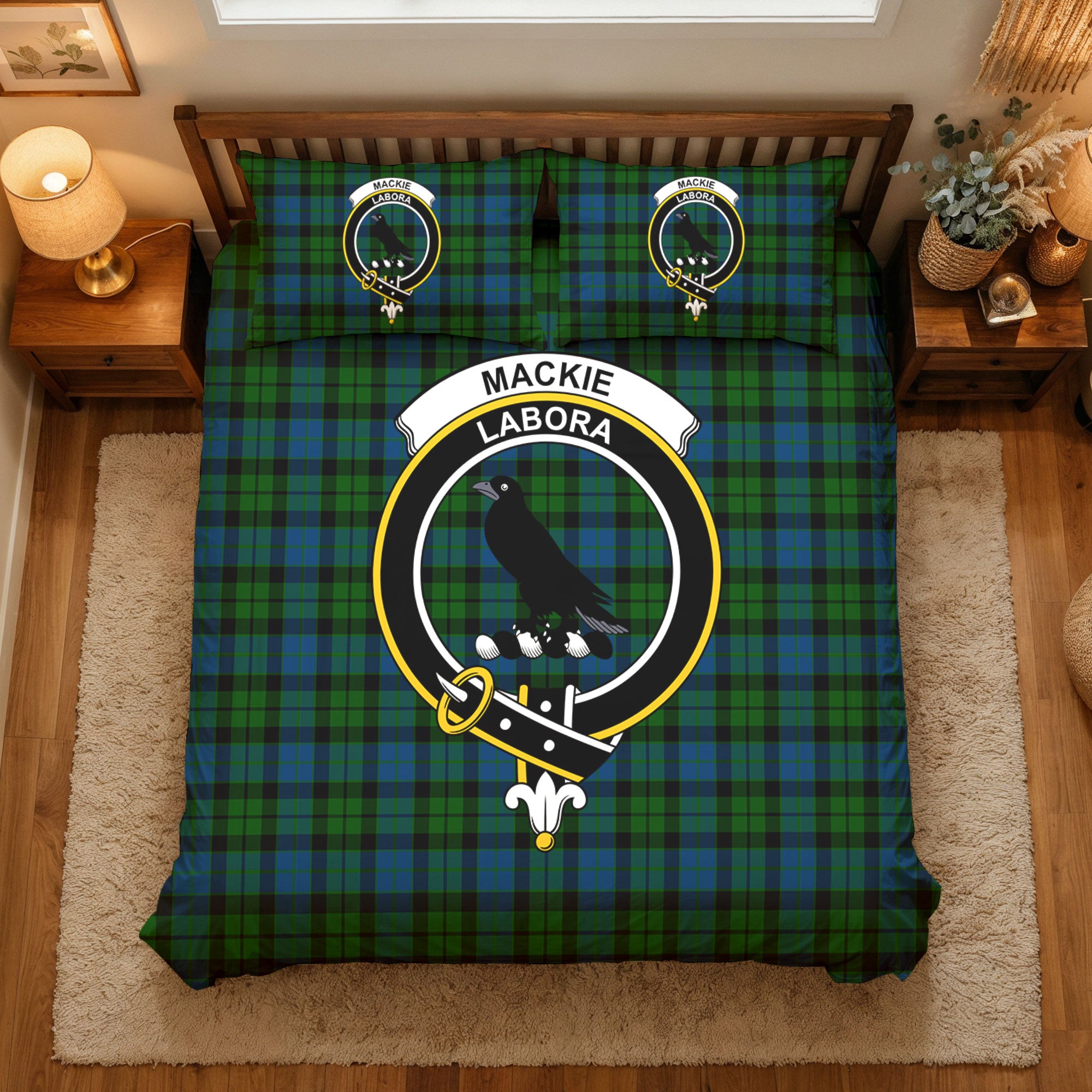 MacKie Tartan Crest Bedding Set