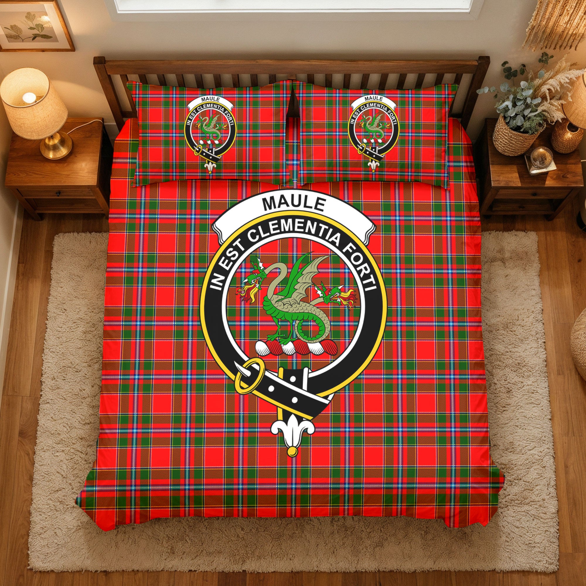 Maule Tartan Crest Bedding Set