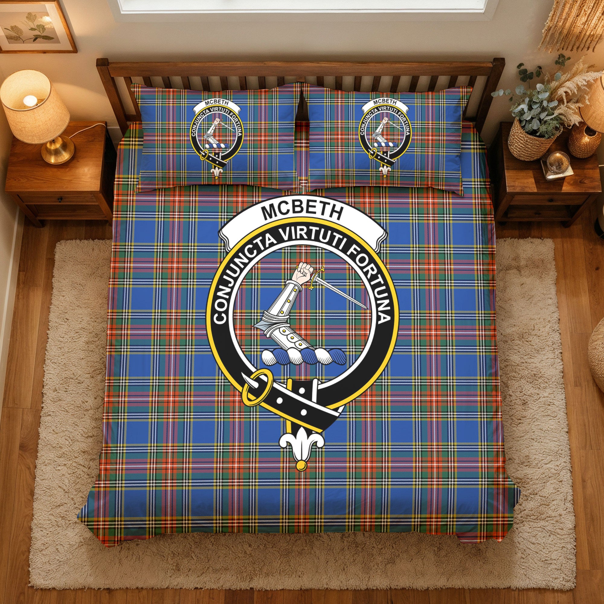 McBeth Ancient Tartan Crest Bedding Set