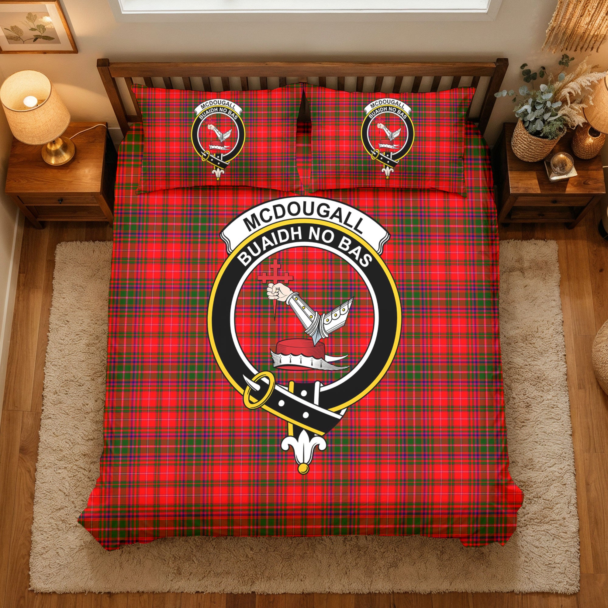 McDougall Modern Tartan Crest Bedding Set