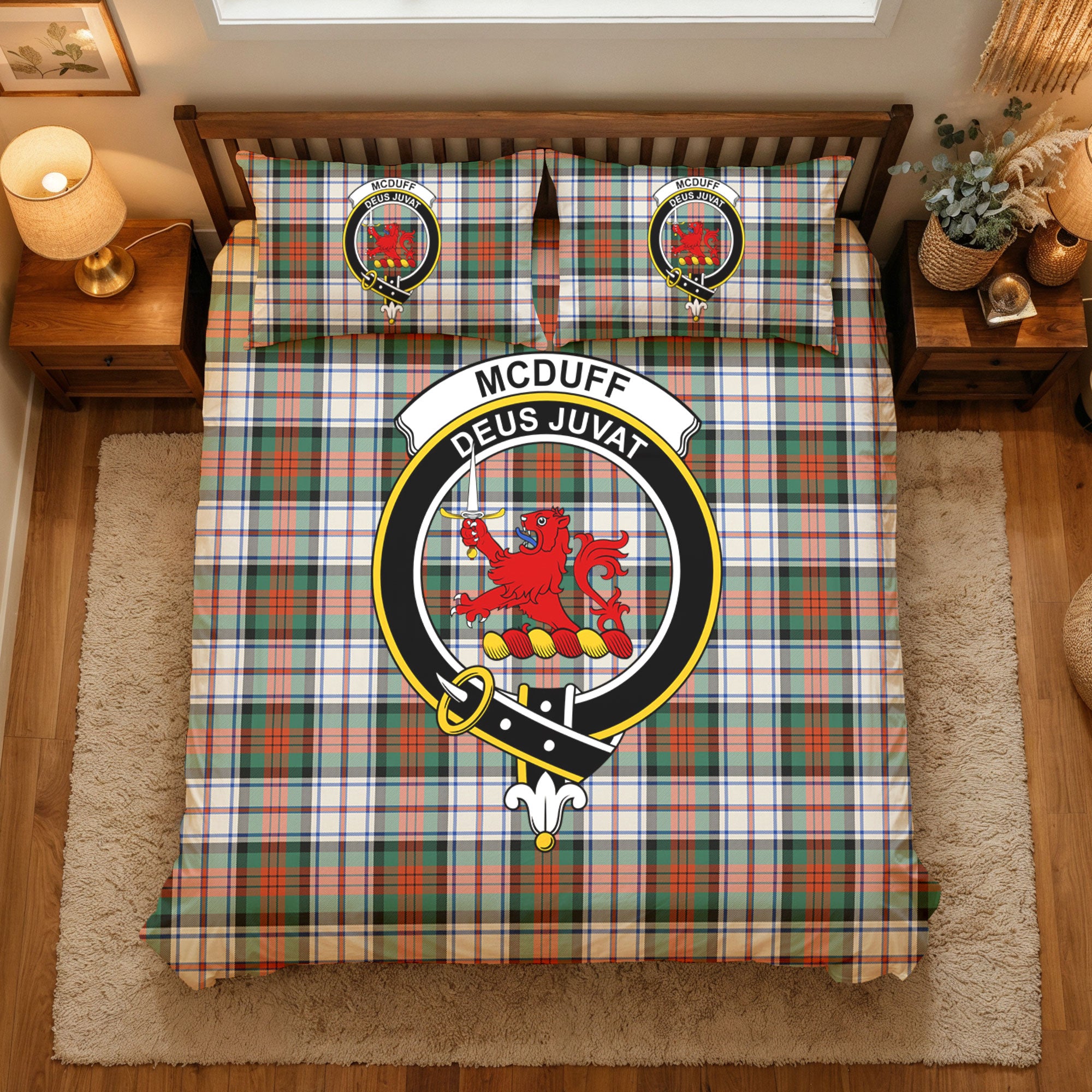 McDuff Dress Ancient Tartan Crest Bedding Set