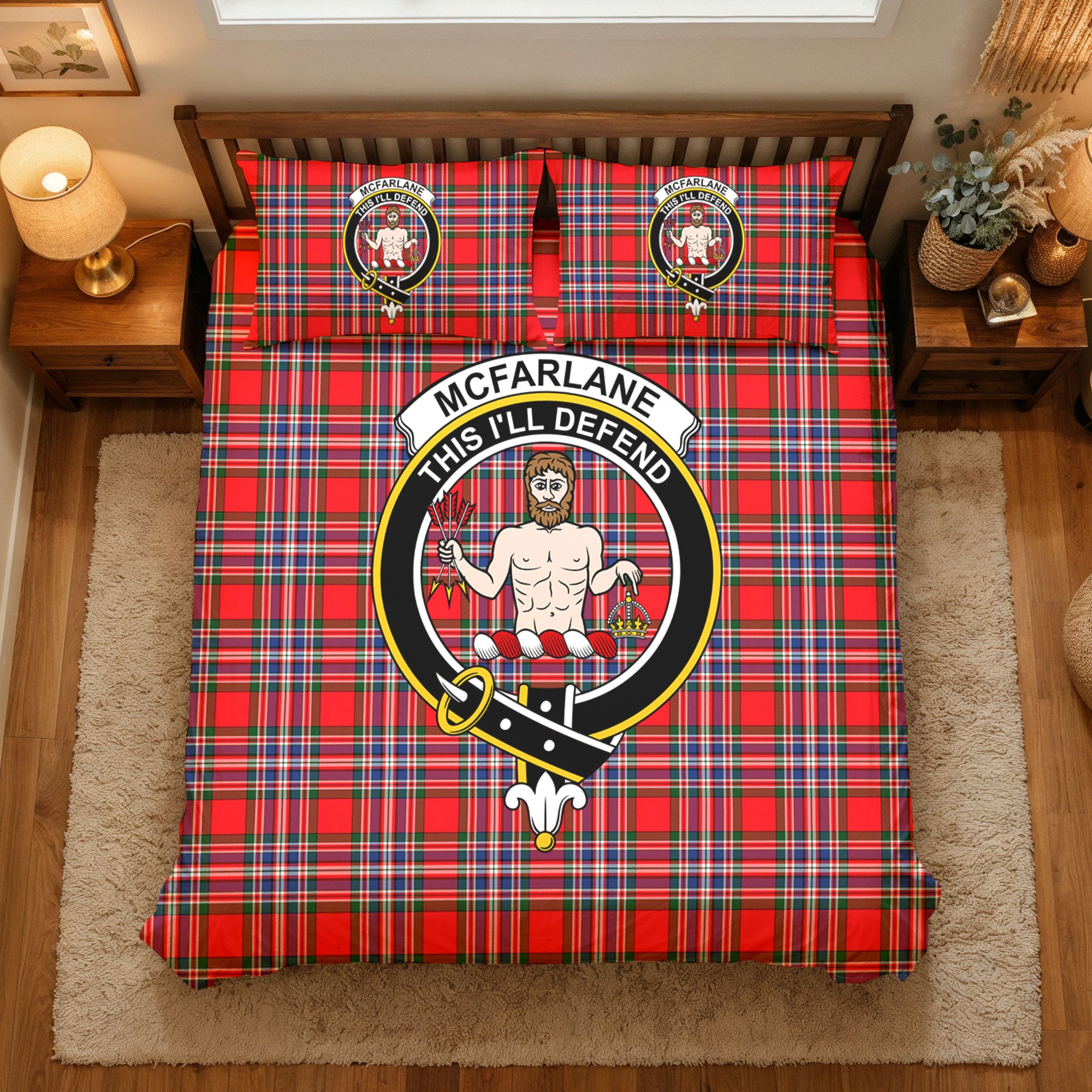 McFarlane Modern Tartan Crest Bedding Set