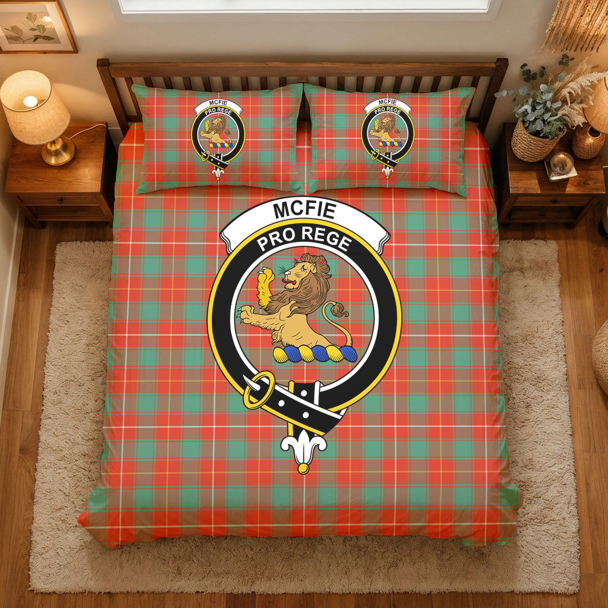 McFie Ancient Tartan Crest Bedding Set