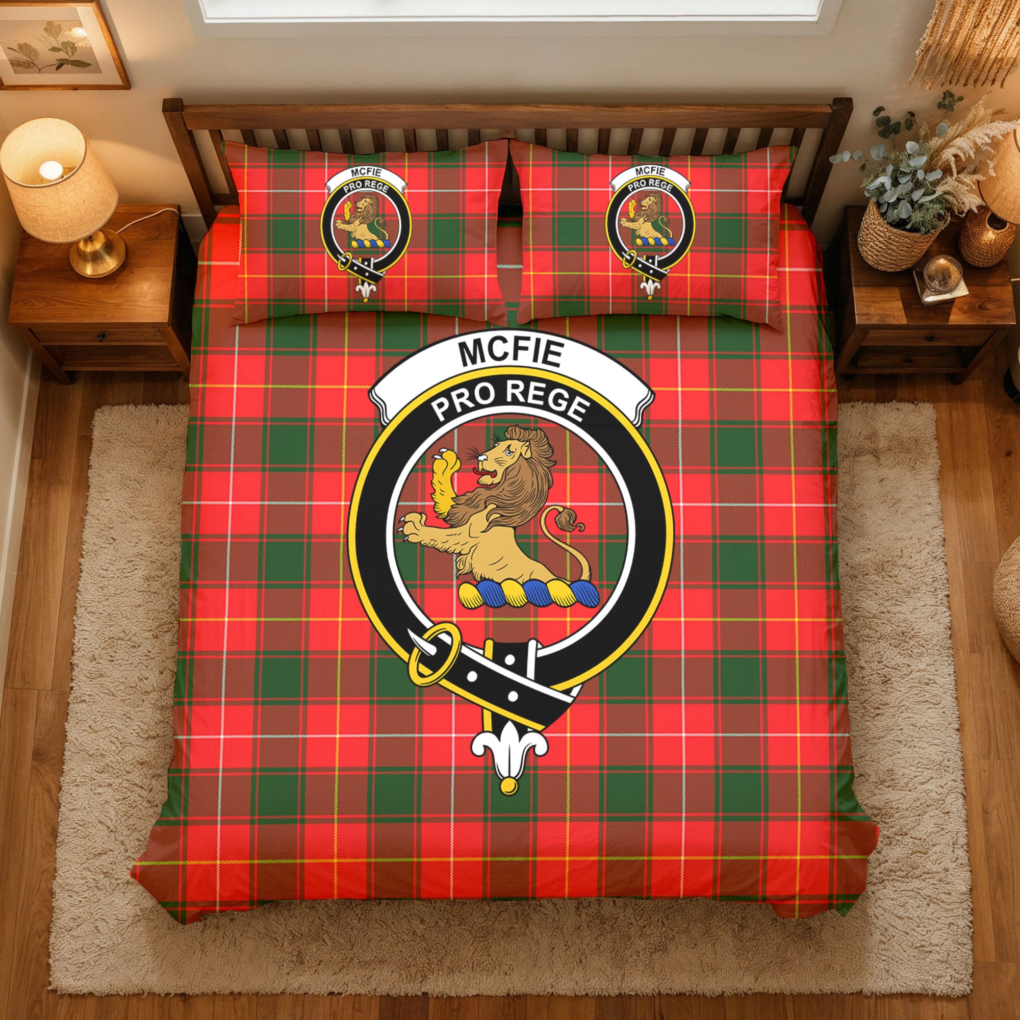 McFie Tartan Crest Bedding Set