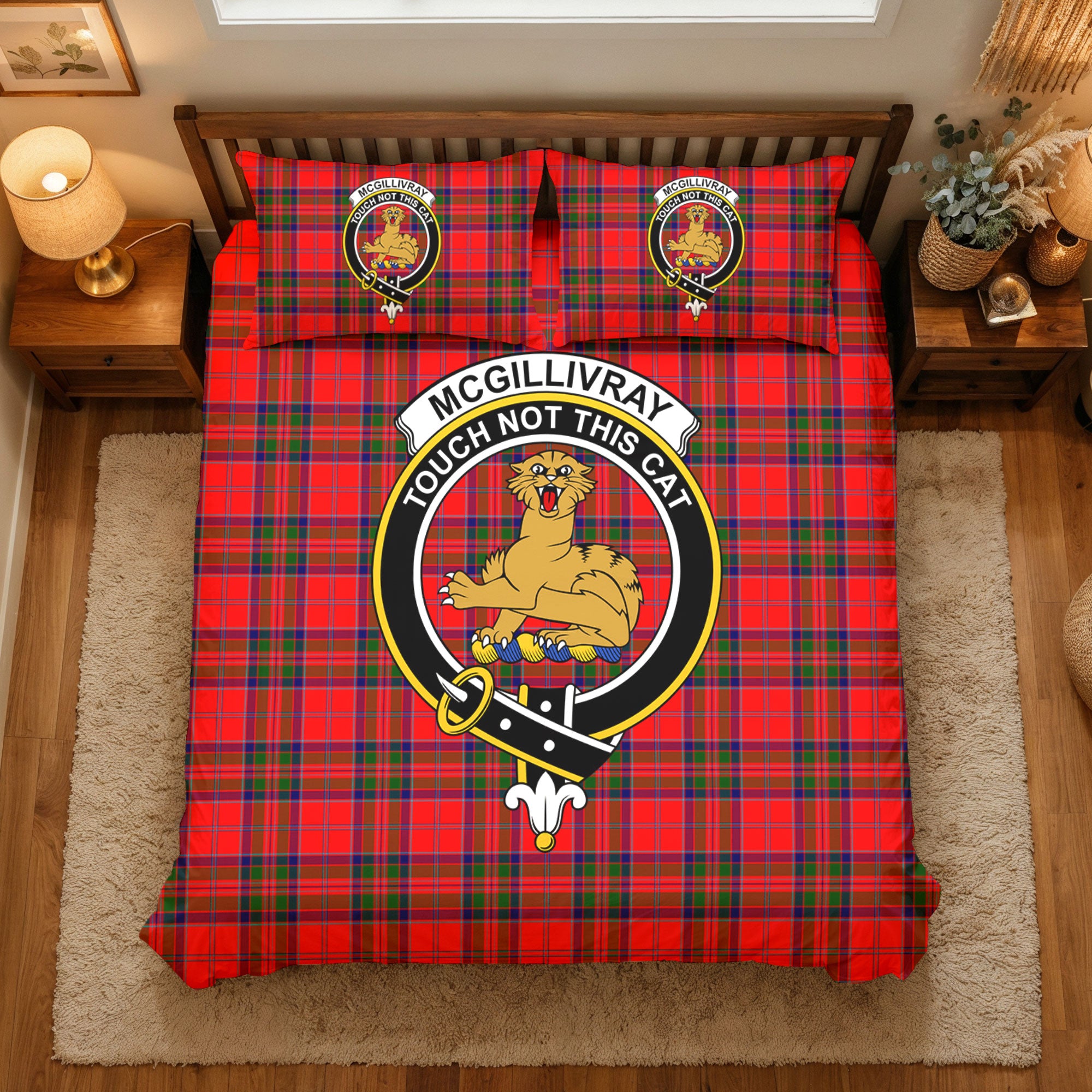 McGillivray Modern Tartan Crest Bedding Set
