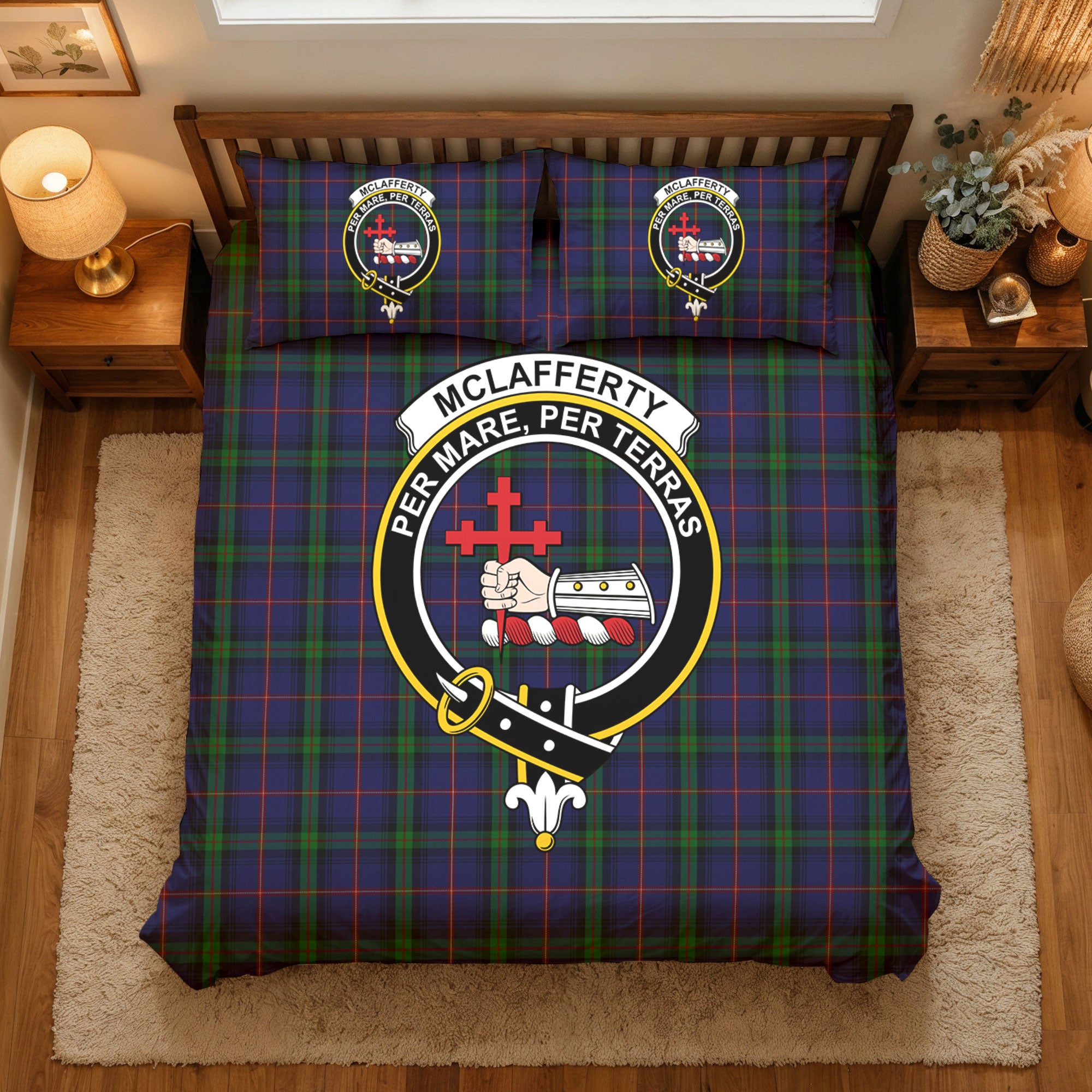 McLafferty Tartan Crest Bedding Set