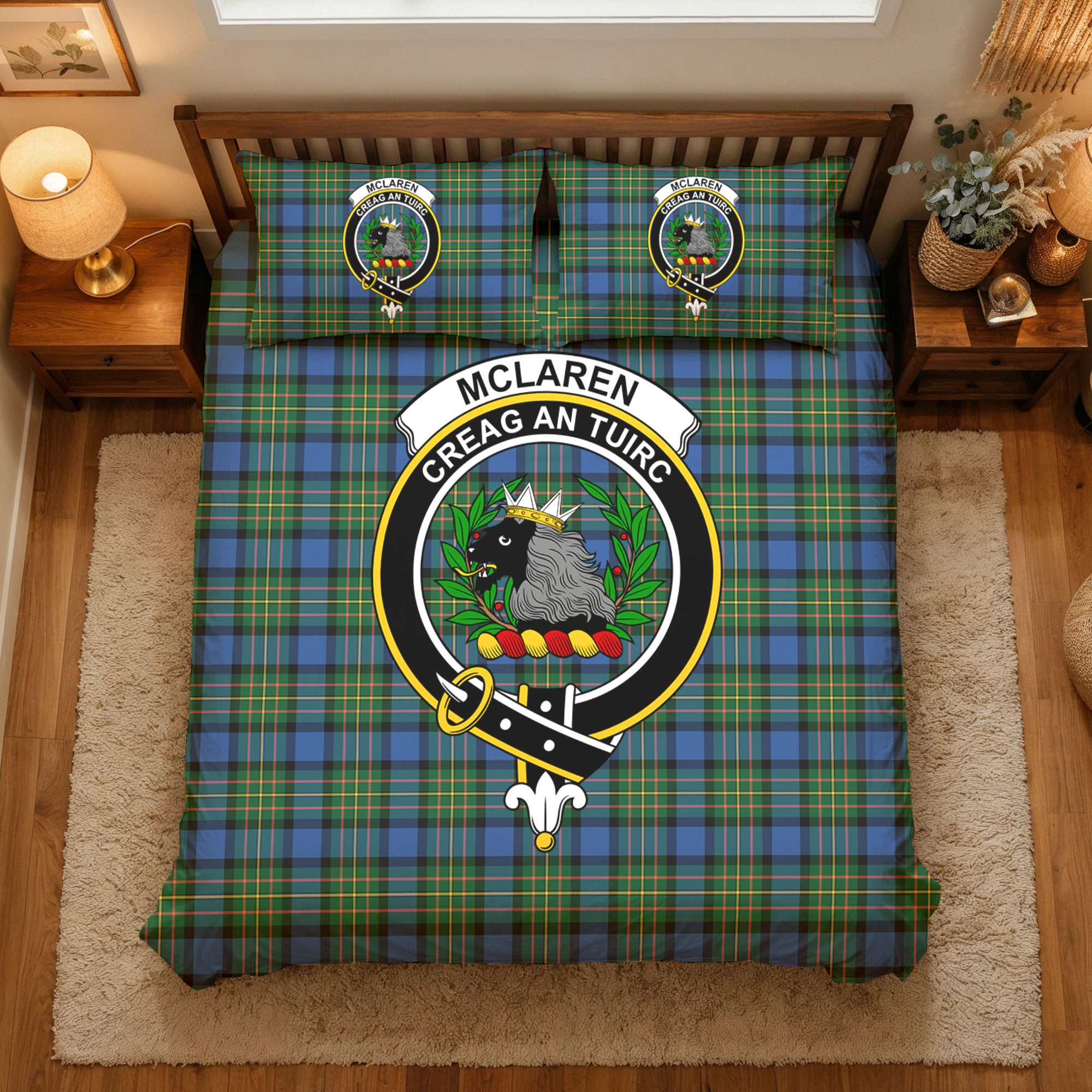 McLaren Ancient Tartan Crest Bedding Set