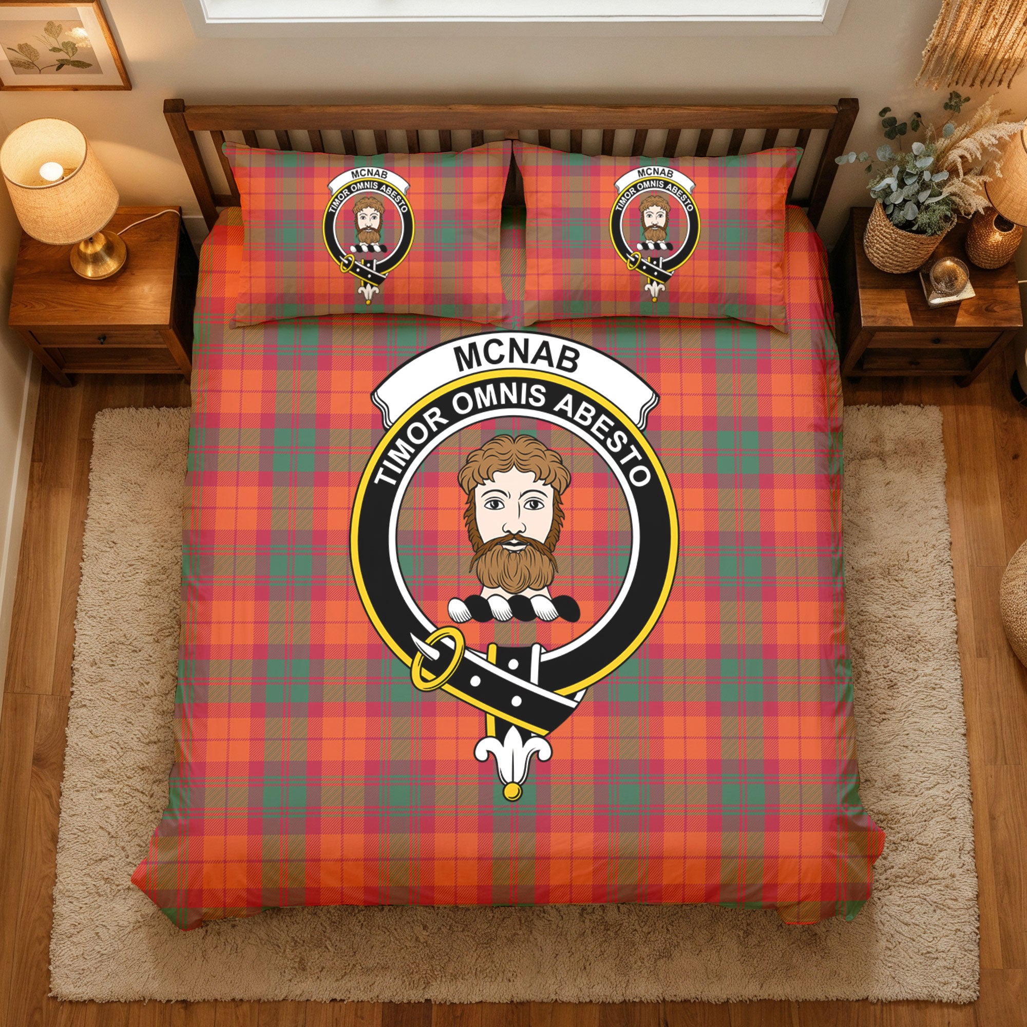 McNab Ancient Tartan Crest Bedding Set