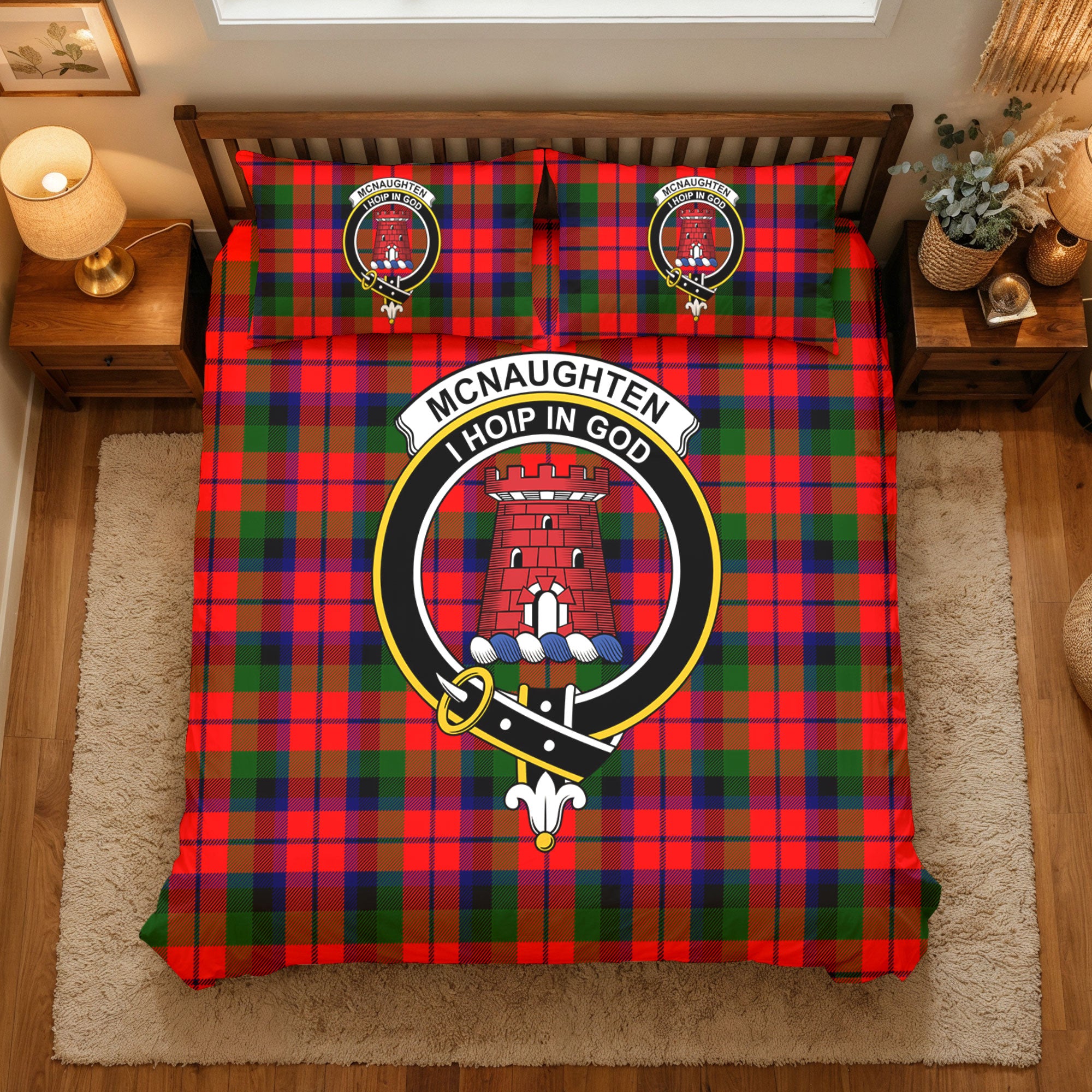 McNaughten Tartan Crest Bedding Set