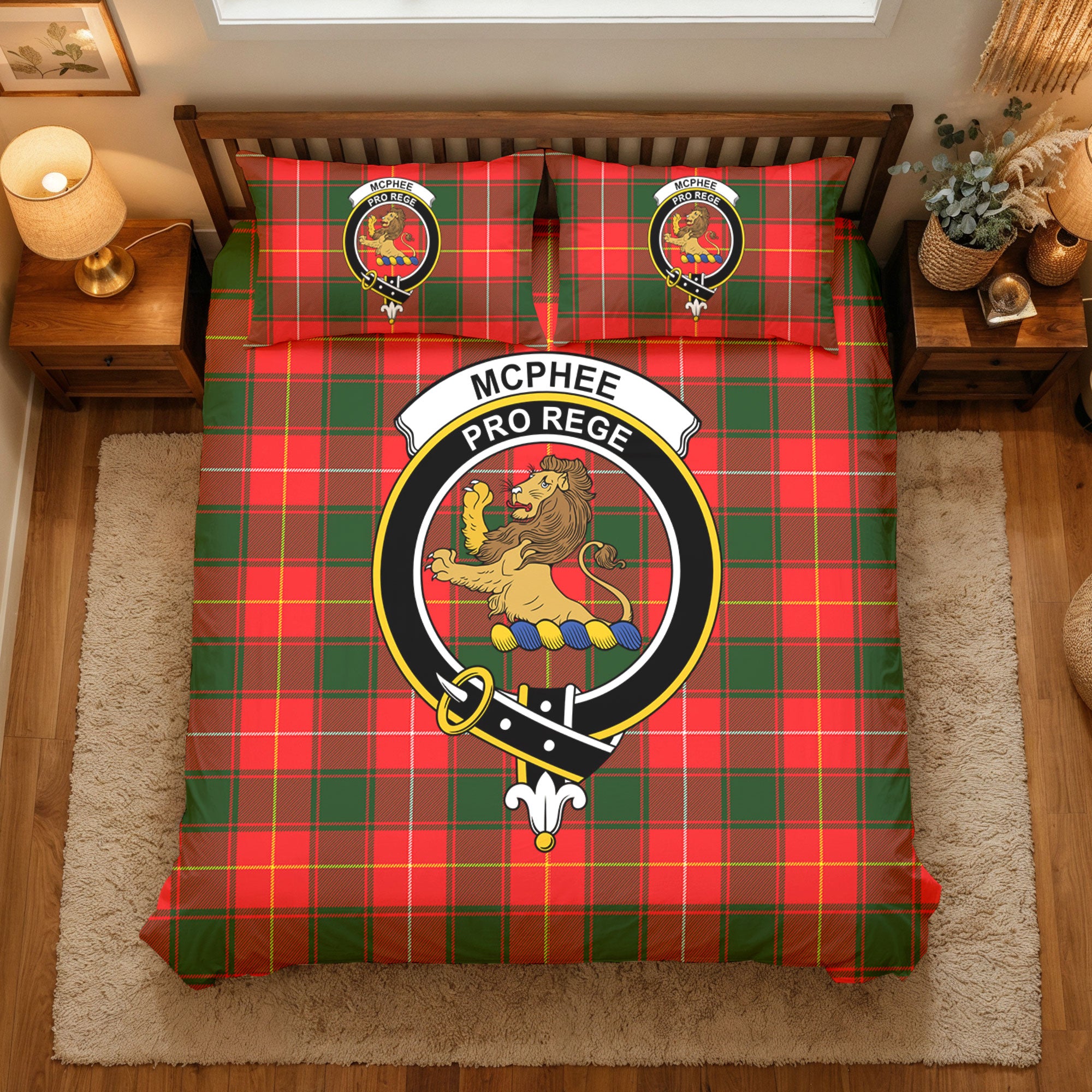 McPhee Tartan Crest Bedding Set