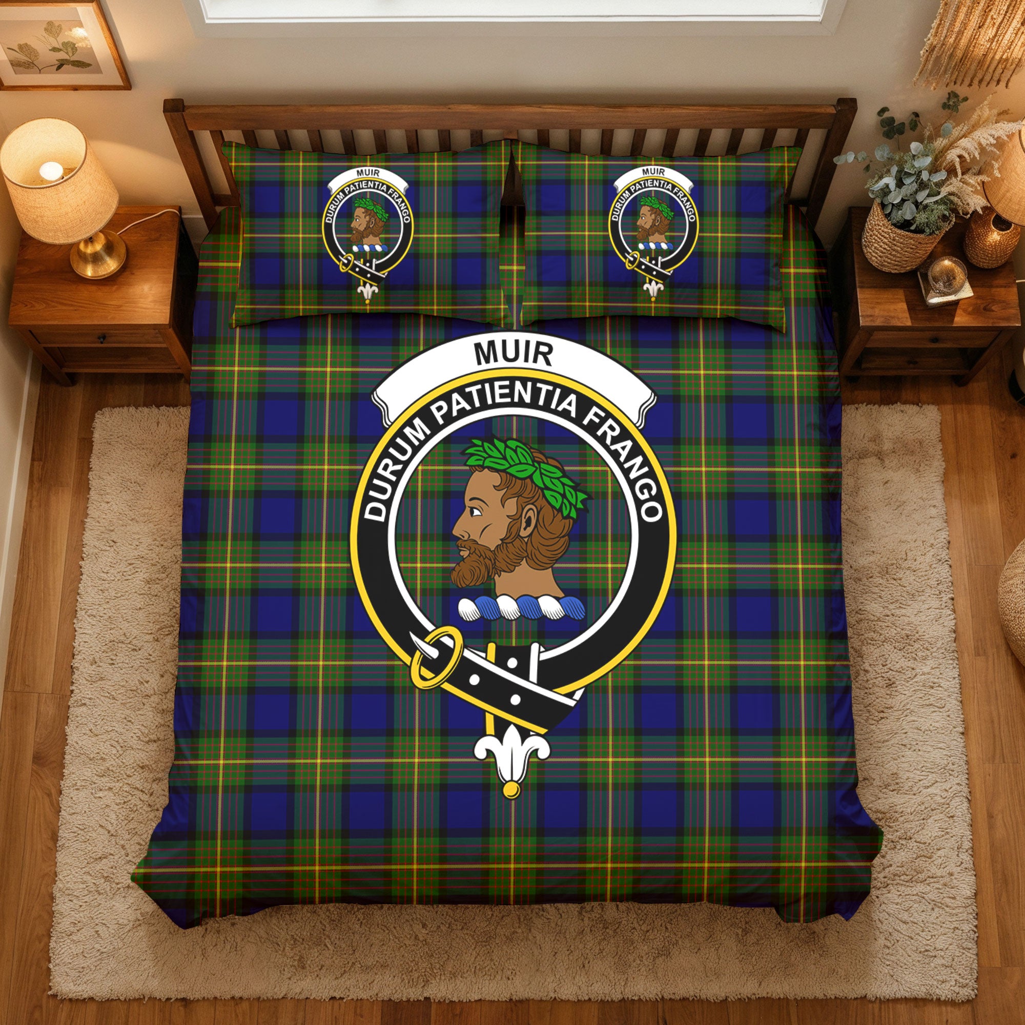 Muir Tartan Crest Bedding Set