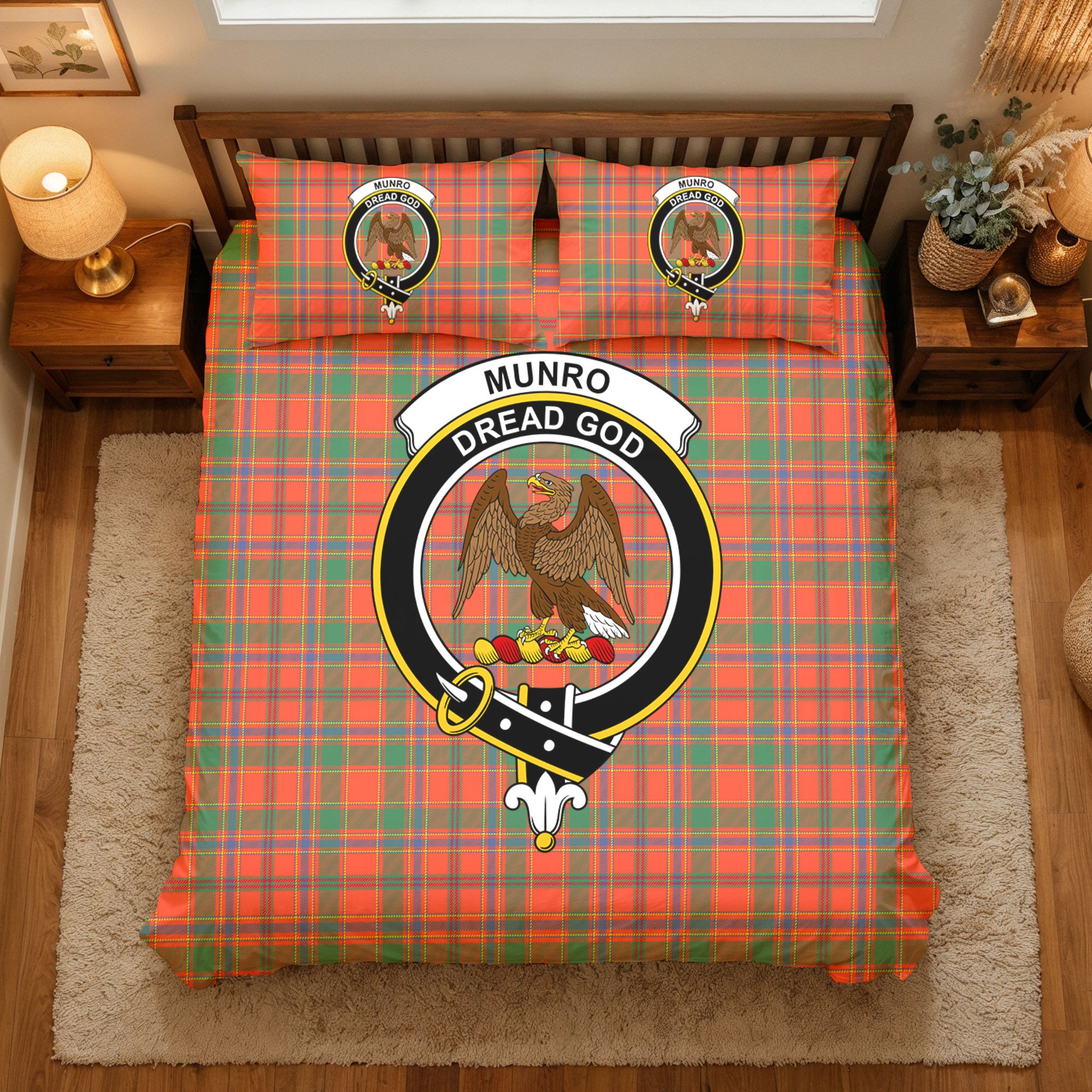 Munro Ancient Tartan Crest Bedding Set
