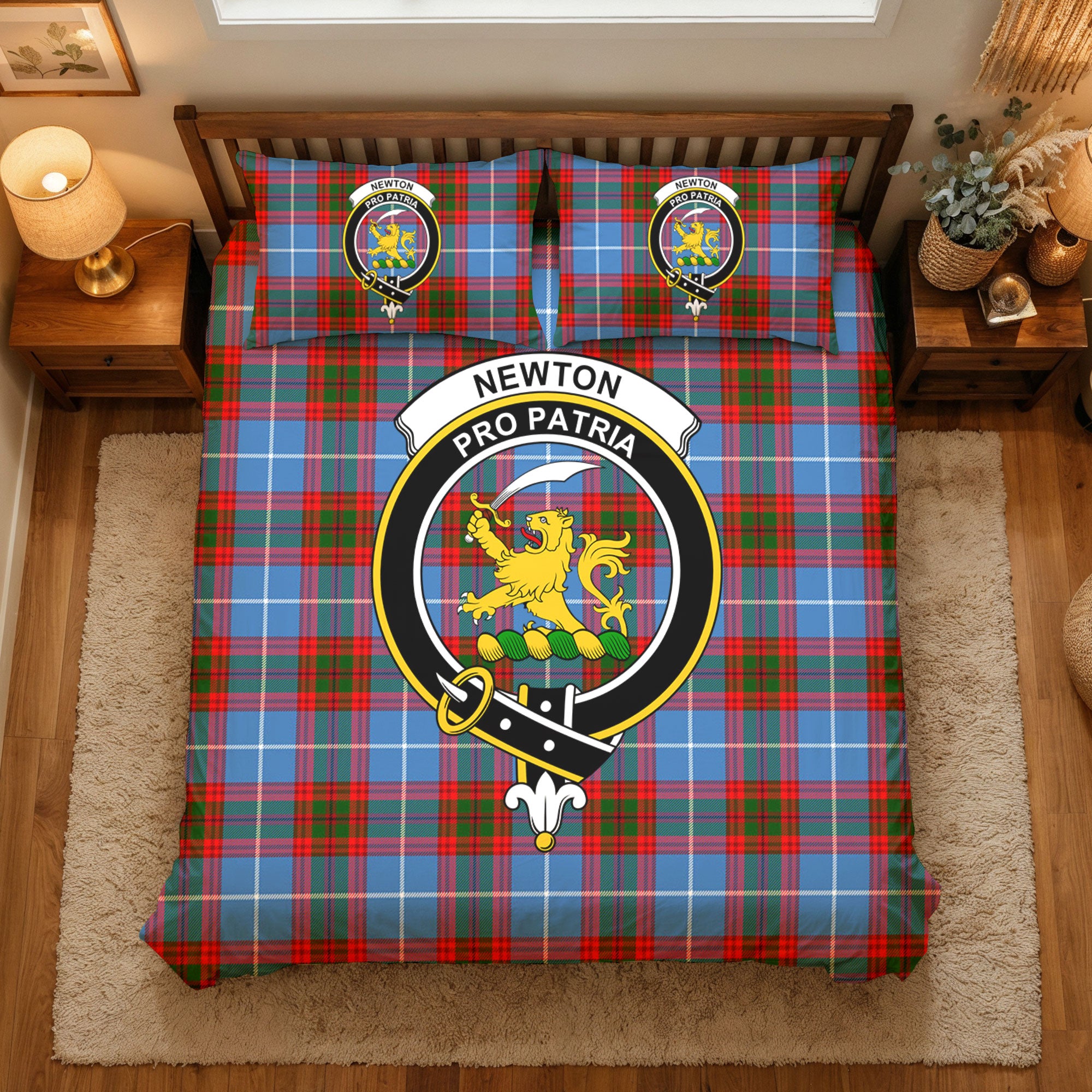 Newton Tartan Crest Bedding Set