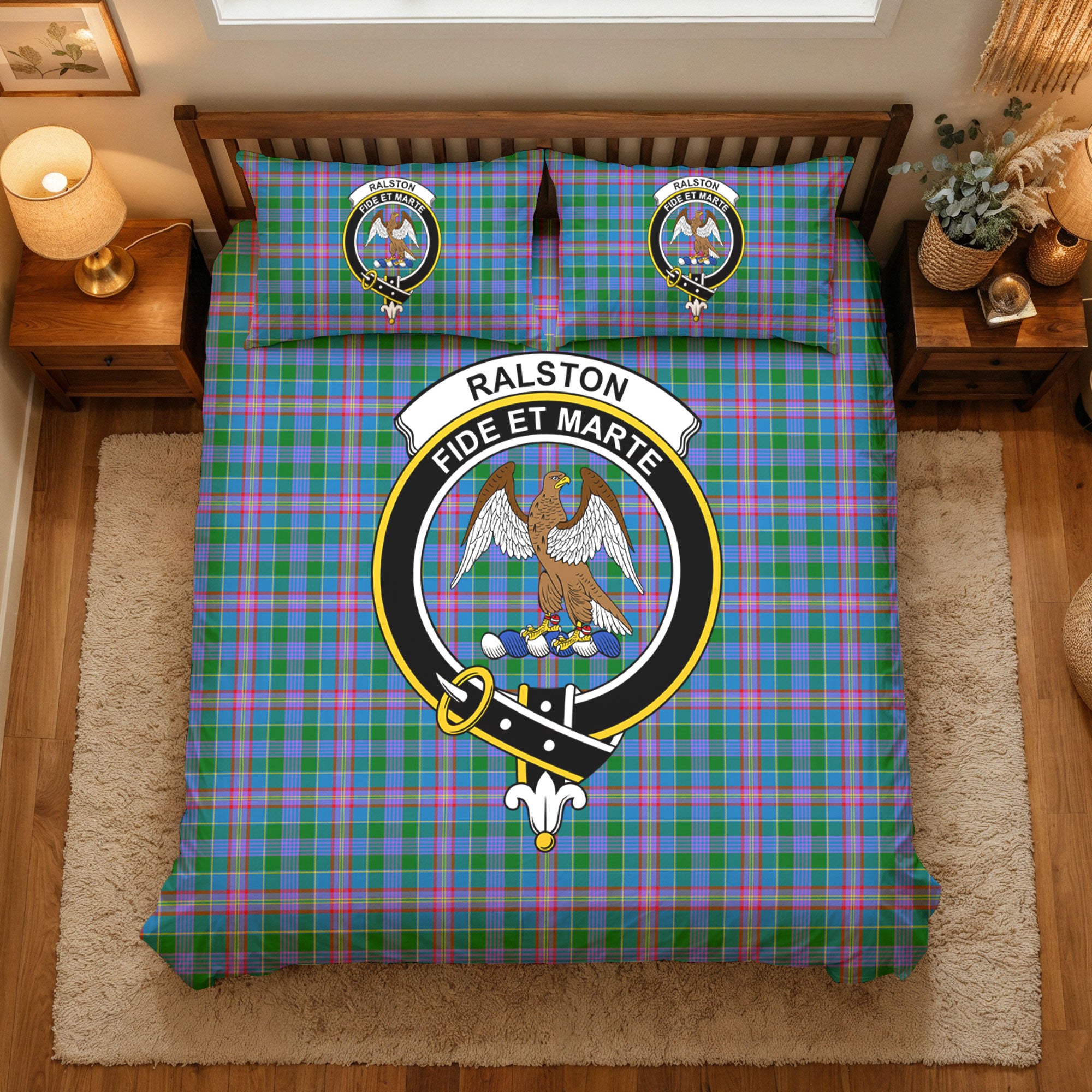 Ralston Tartan Crest Bedding Set
