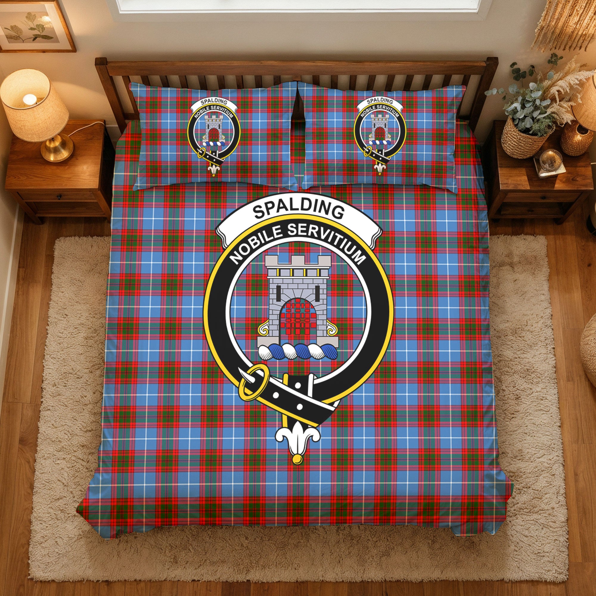 Spalding Tartan Crest Bedding Set