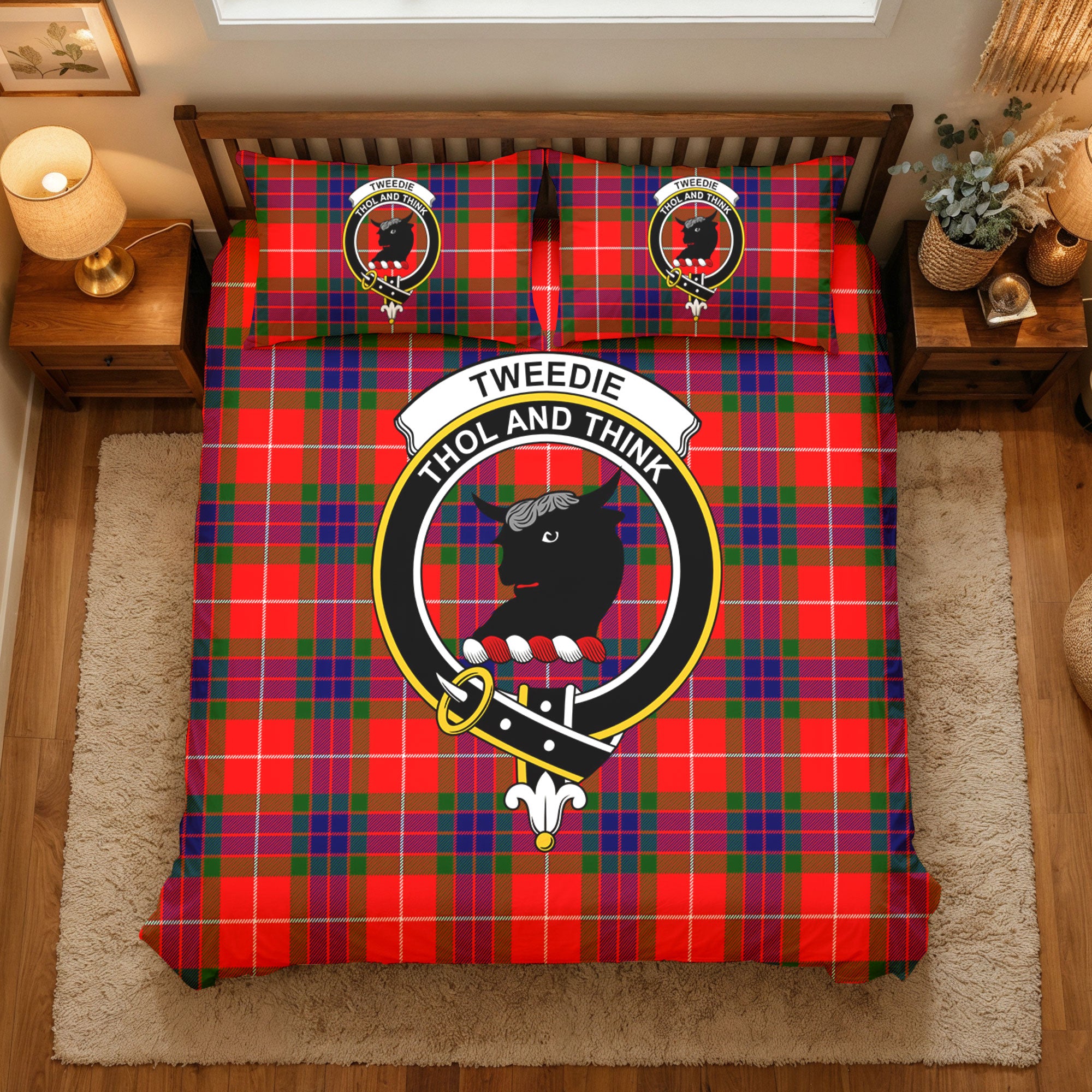 Tweedie Tartan Crest Bedding Set