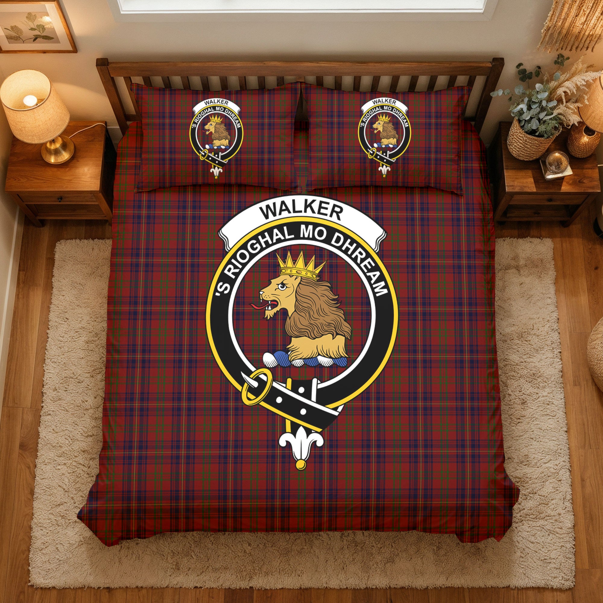 Walker Tartan Crest Bedding Set