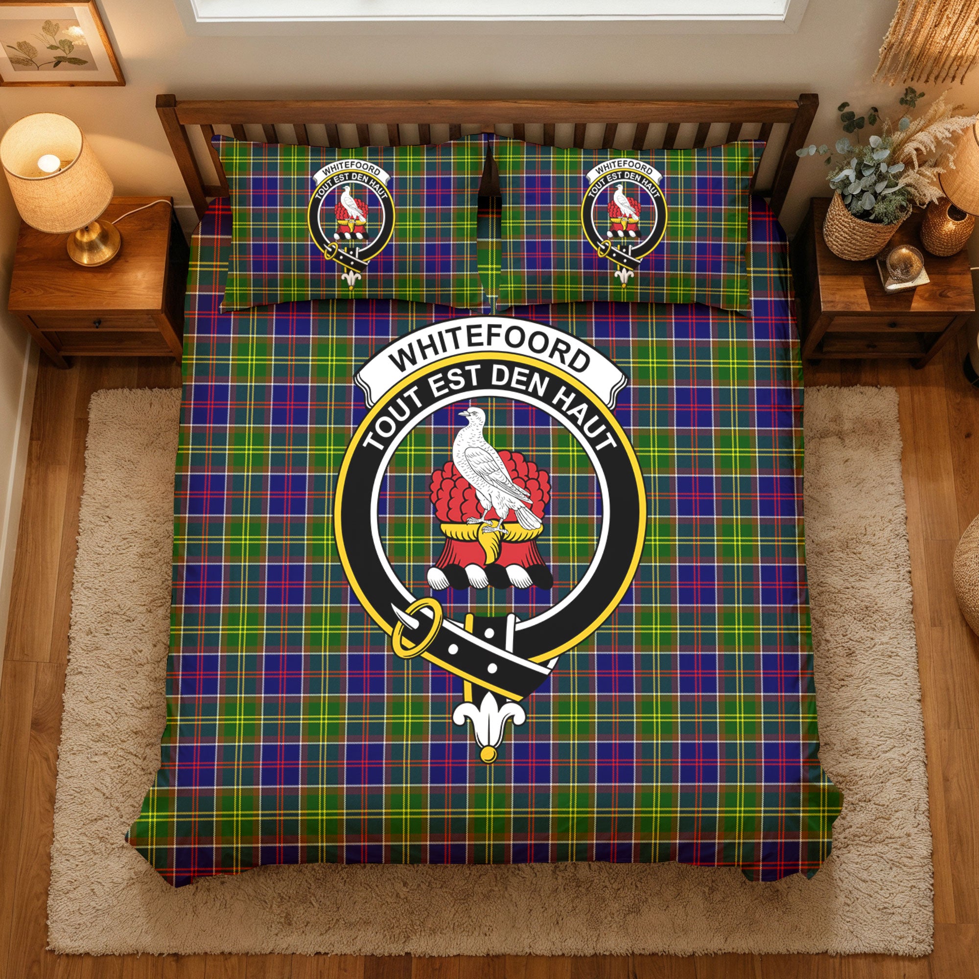 Whitefoord Tartan Crest Bedding Set