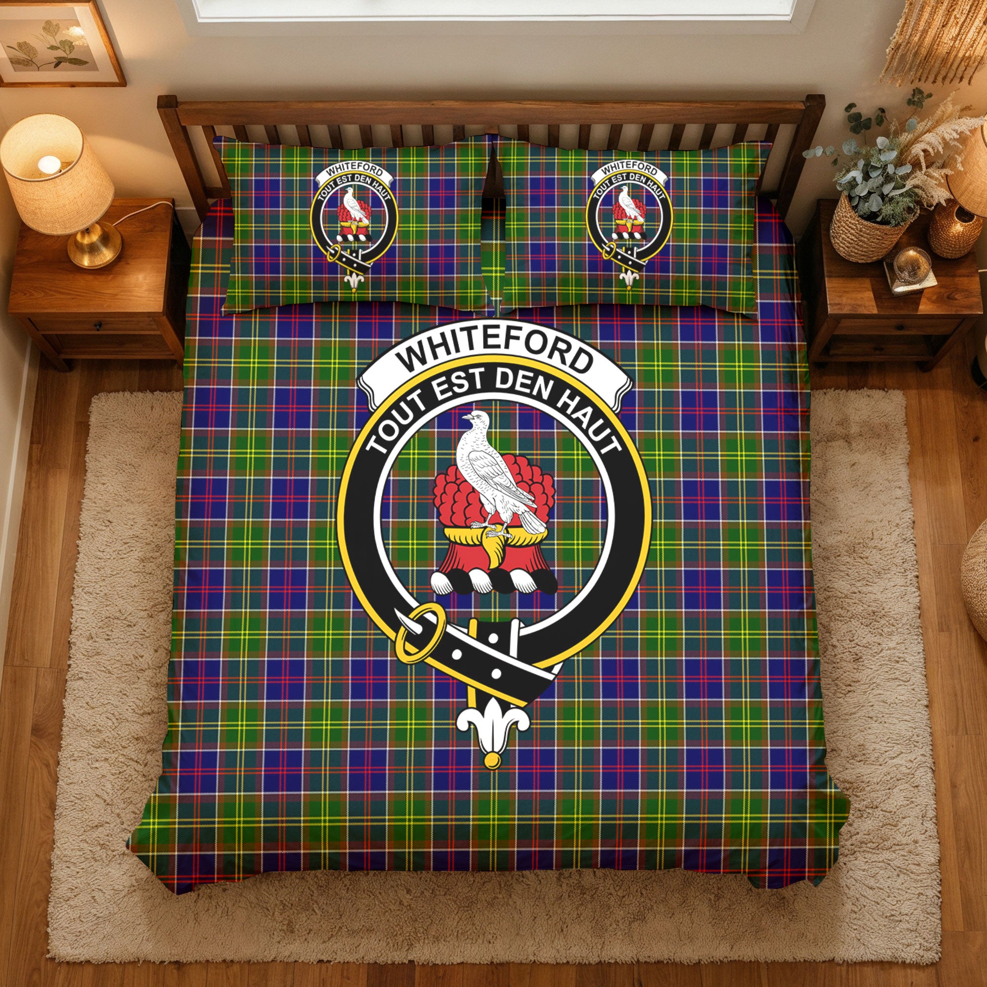 Whiteford Tartan Crest Bedding Set