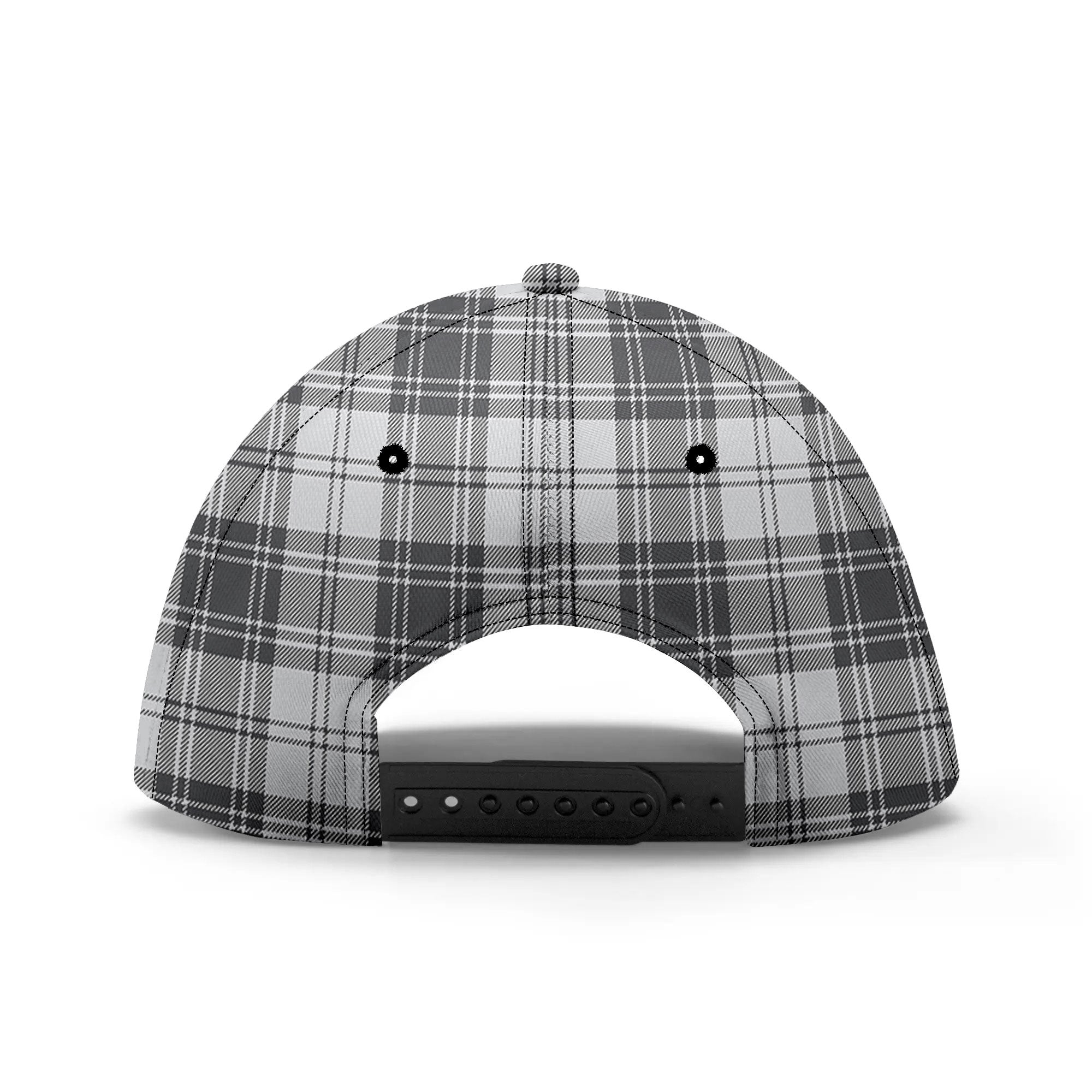 Douglas Grey Modern Tartan Crest Classic Cap