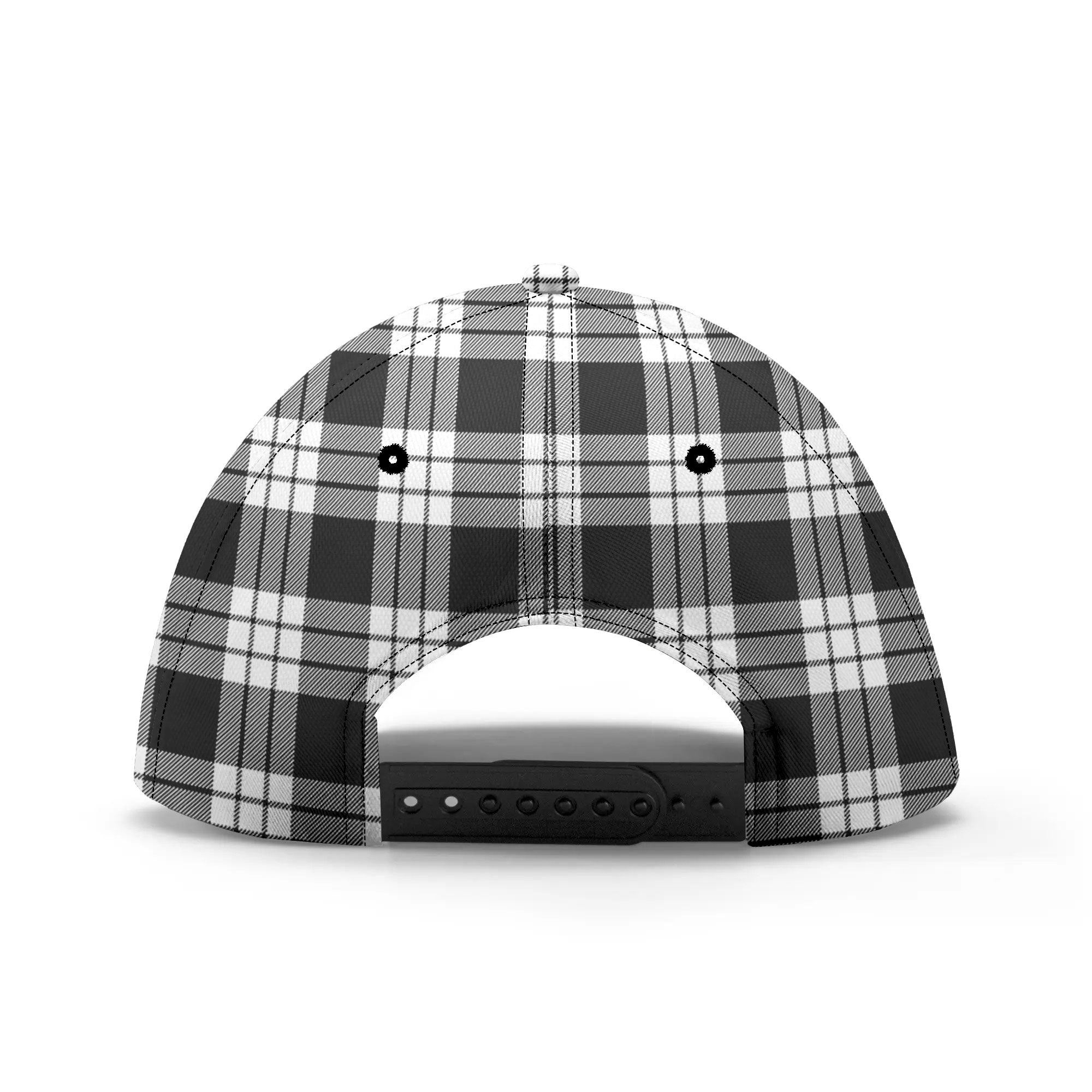 McFarlane Black _ White Tartan Crest Classic Cap