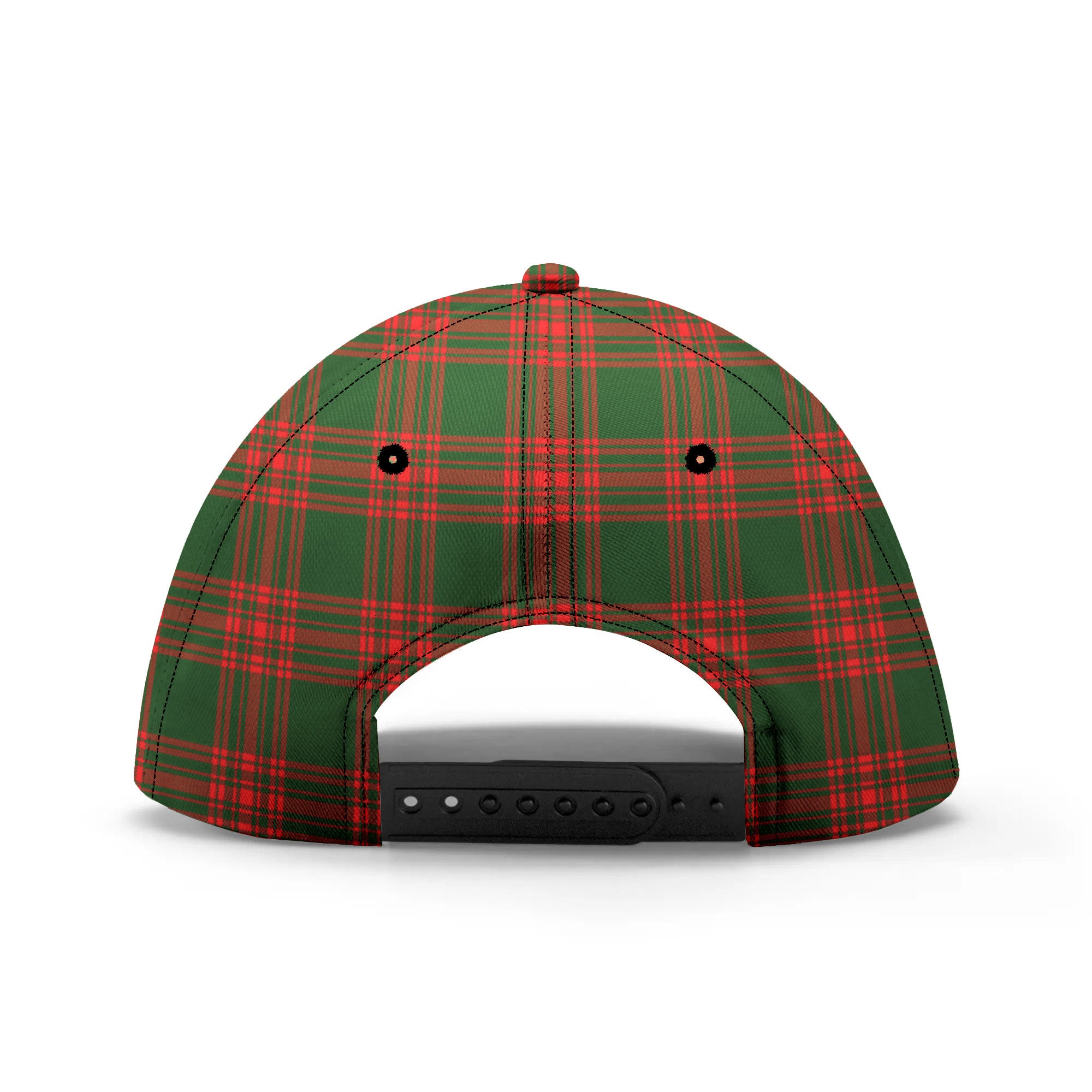 Menzies Green Modern Tartan Crest Classic Cap