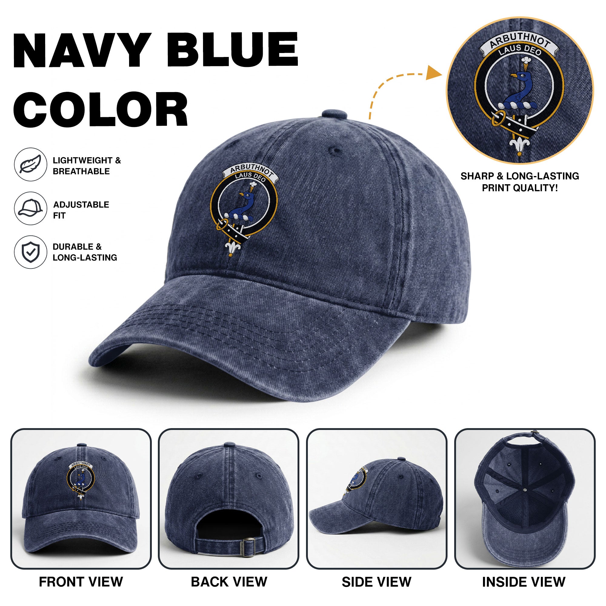 Arbuthnot Crest Washed Classic Cap