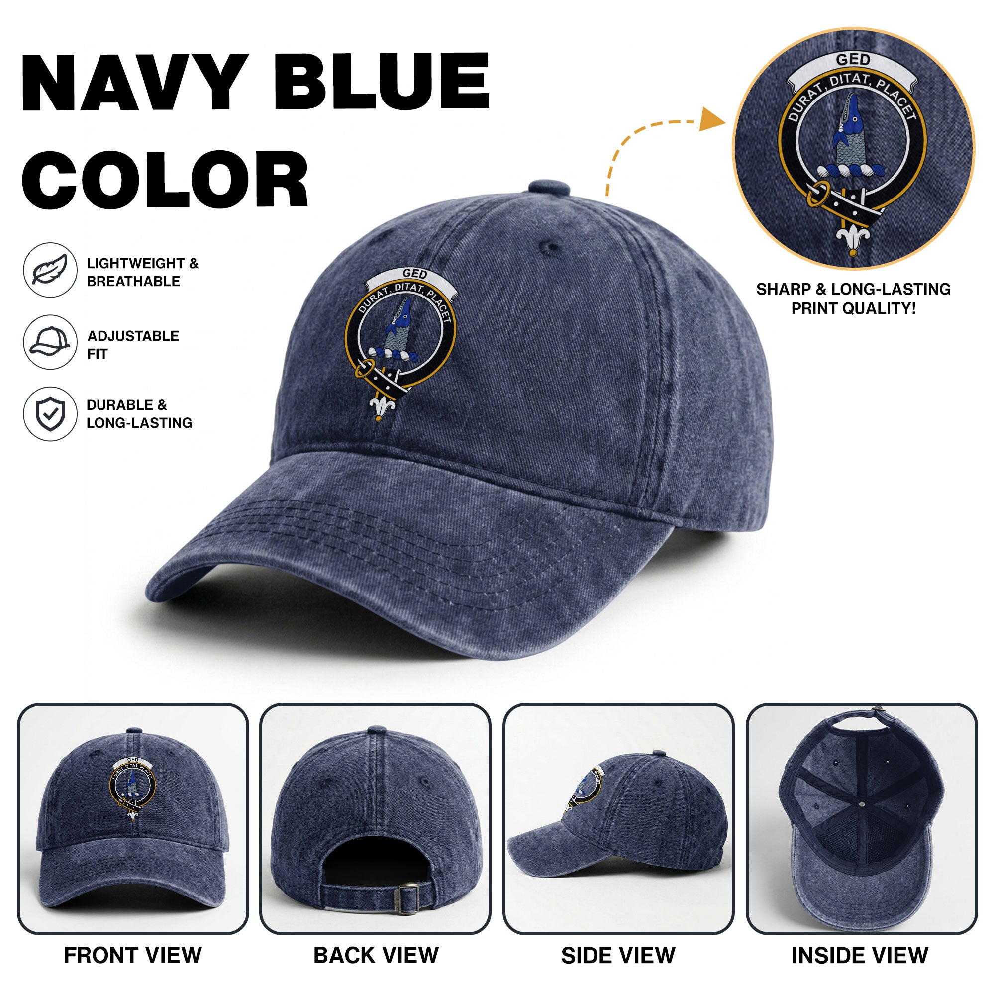 Ged Crest Washed Classic Cap