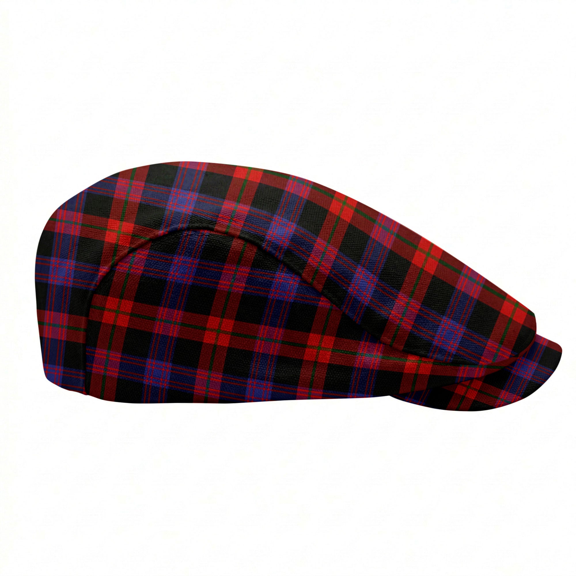 Brown Modern Tartan Flat Caps