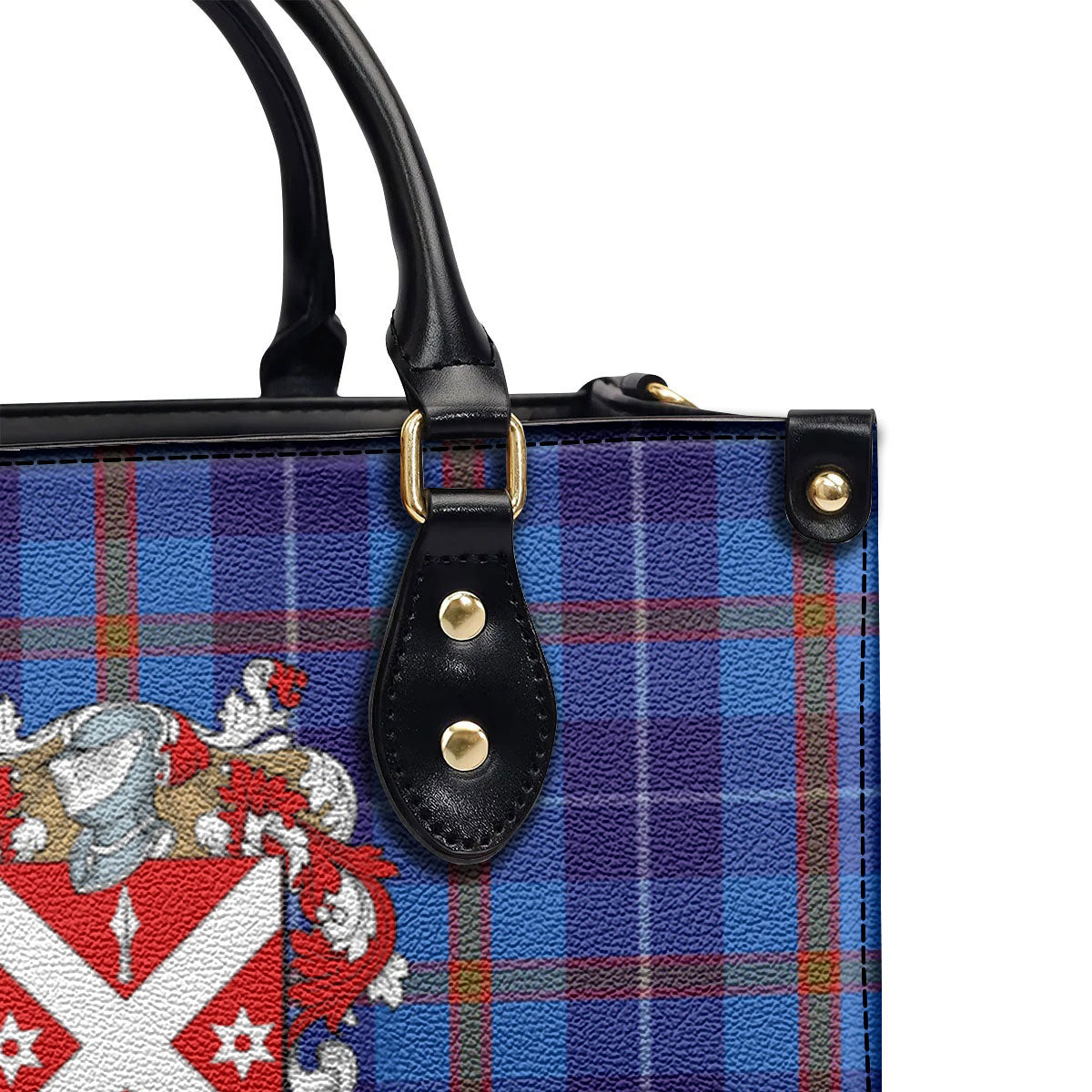 Bryson Tartan Coat of Arms Leather Handbag