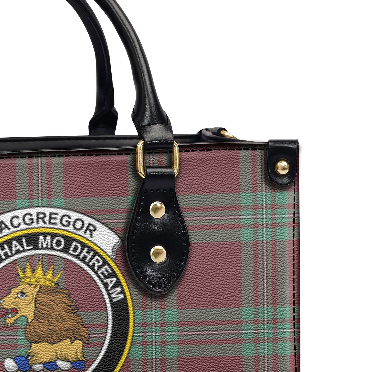 MacGregor Hunting Ancient Tartan Crest Leather Handbag