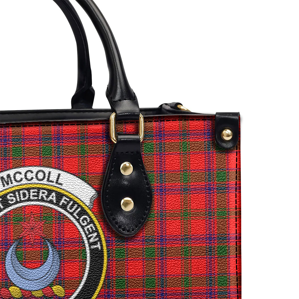 McColl Tartan Crest Leather Handbag