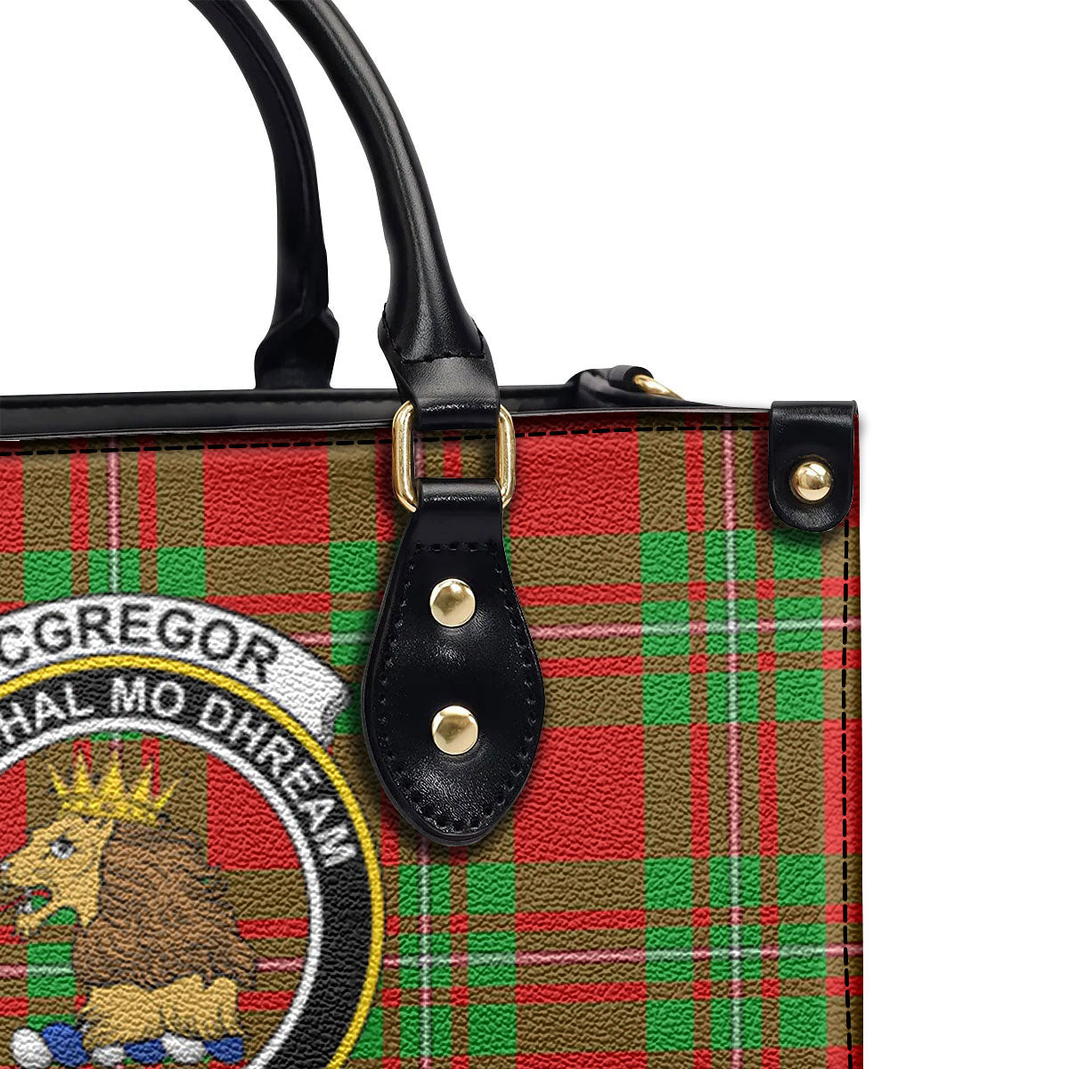 McGregor Modern Tartan Crest Leather Handbag