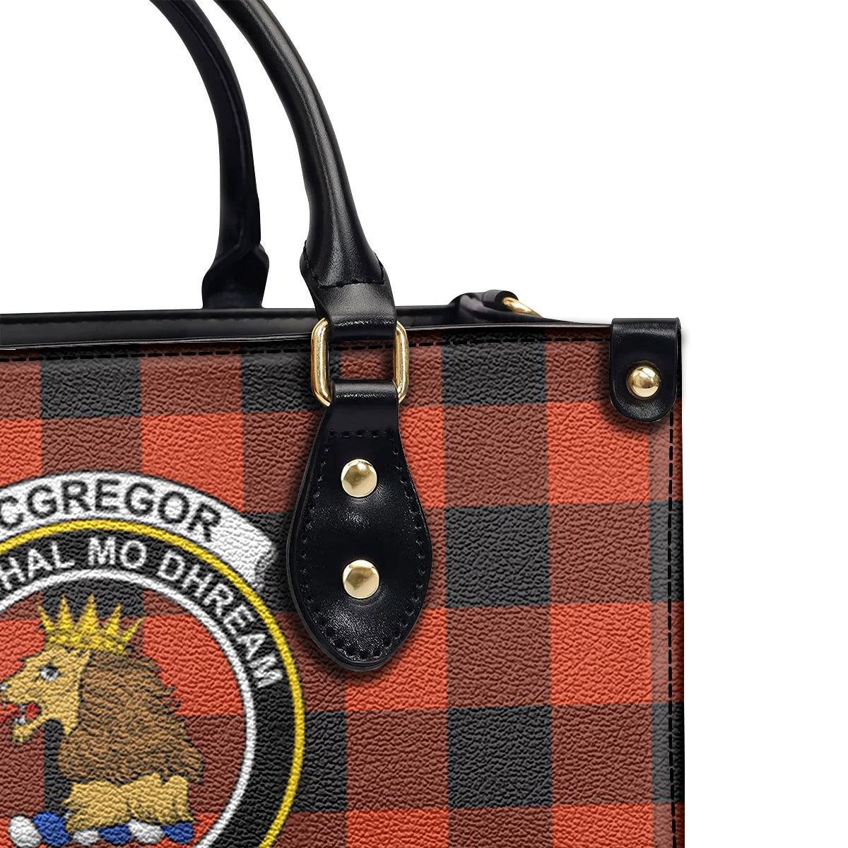 McGregor Rob Roy Ancient Tartan Crest Leather Handbag